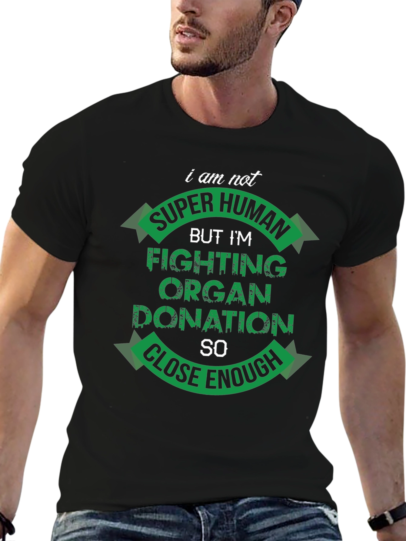 Black Organ Donation Awareness T-Shirt - Fighting For Life! view 6