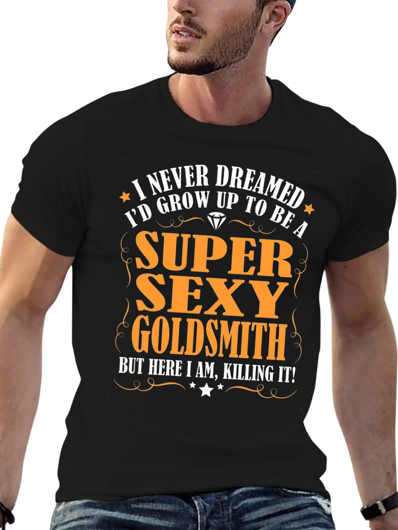 Black Super Sexy Goldsmith T-Shirt view 6