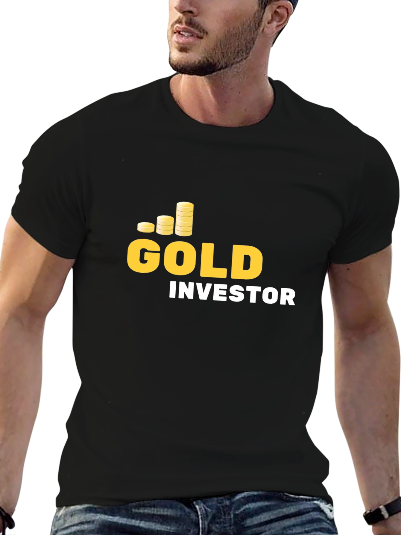 Gold Investor T-Shirt - Crypto Currency Design - 6