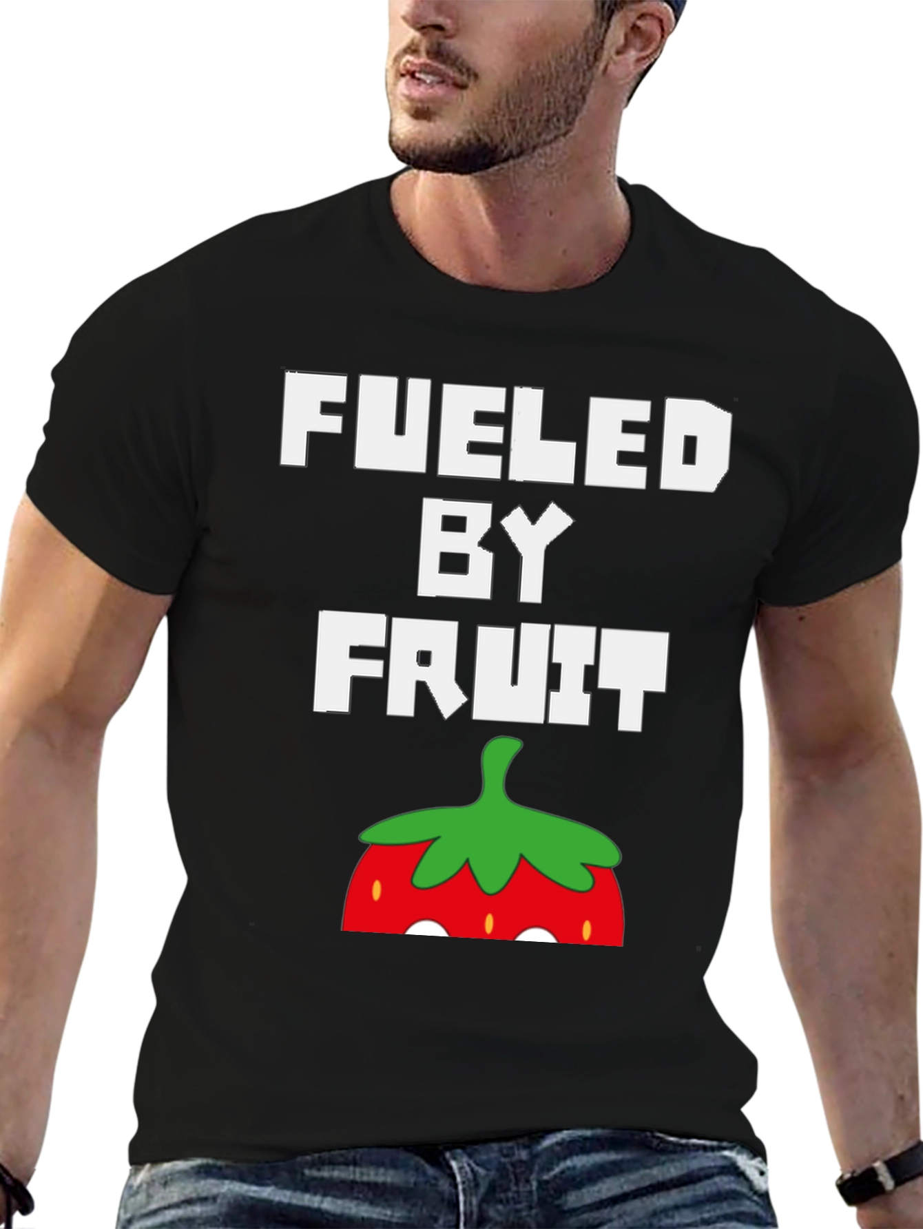 Black Fueled By Fruit Graphic Tee view 6