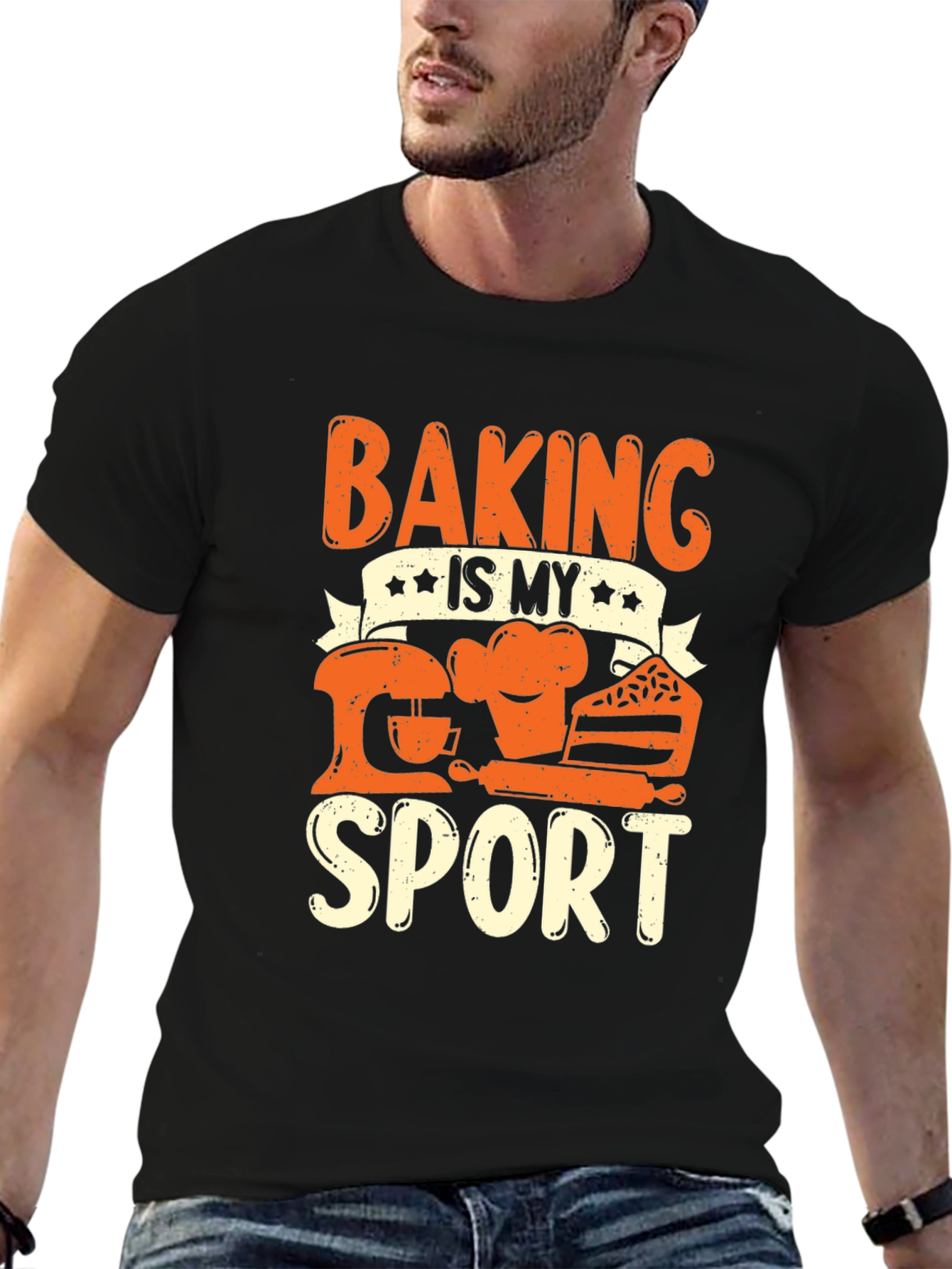 Black Baking Is My Sport Graphic Tee view 6