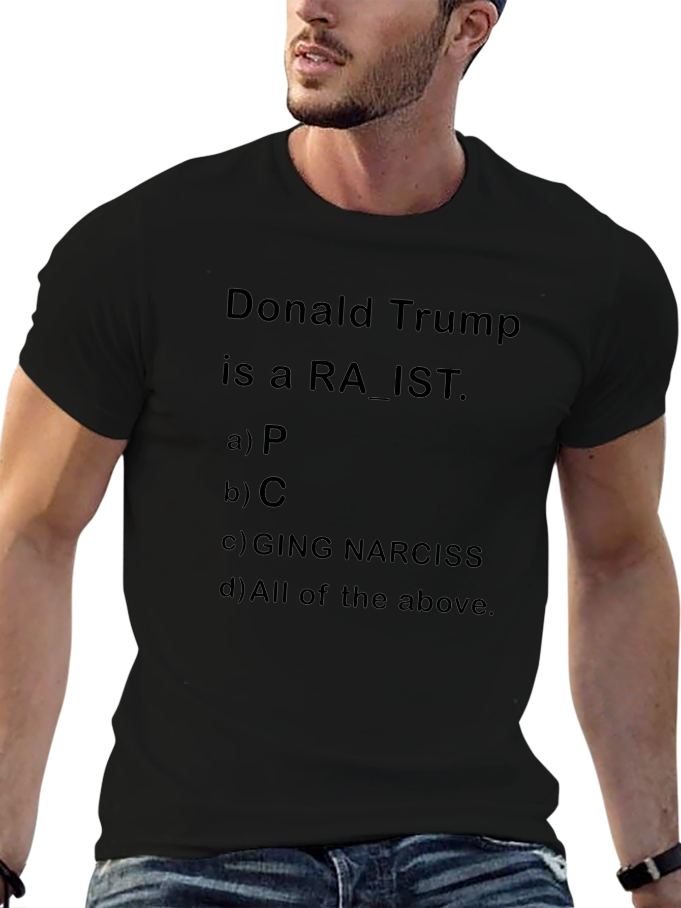 Black Donald Trump T-Shirt Political Humor Tee view 6