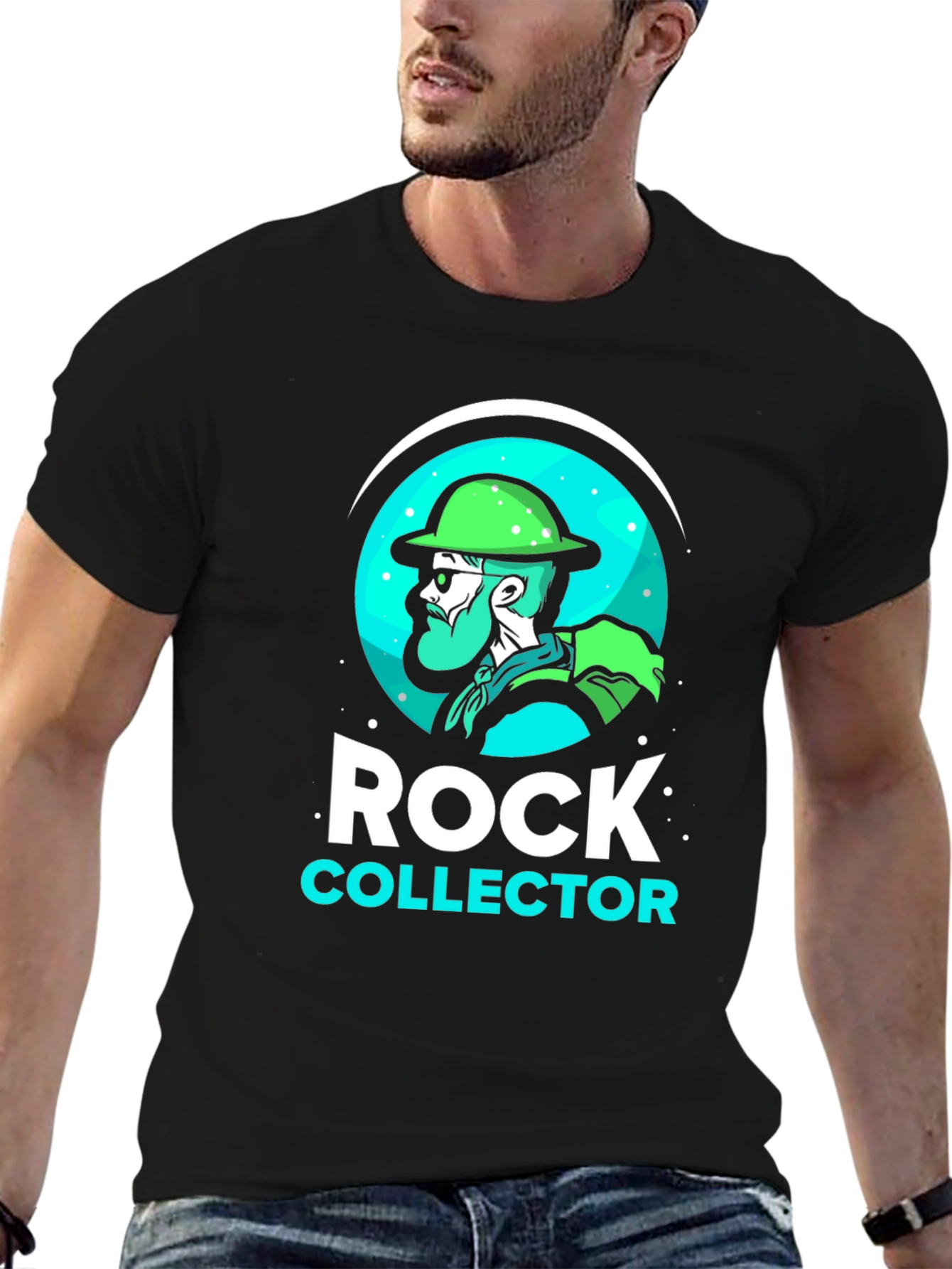 Black Rock Collector T-Shirt - Unique Graphic Tee view 6