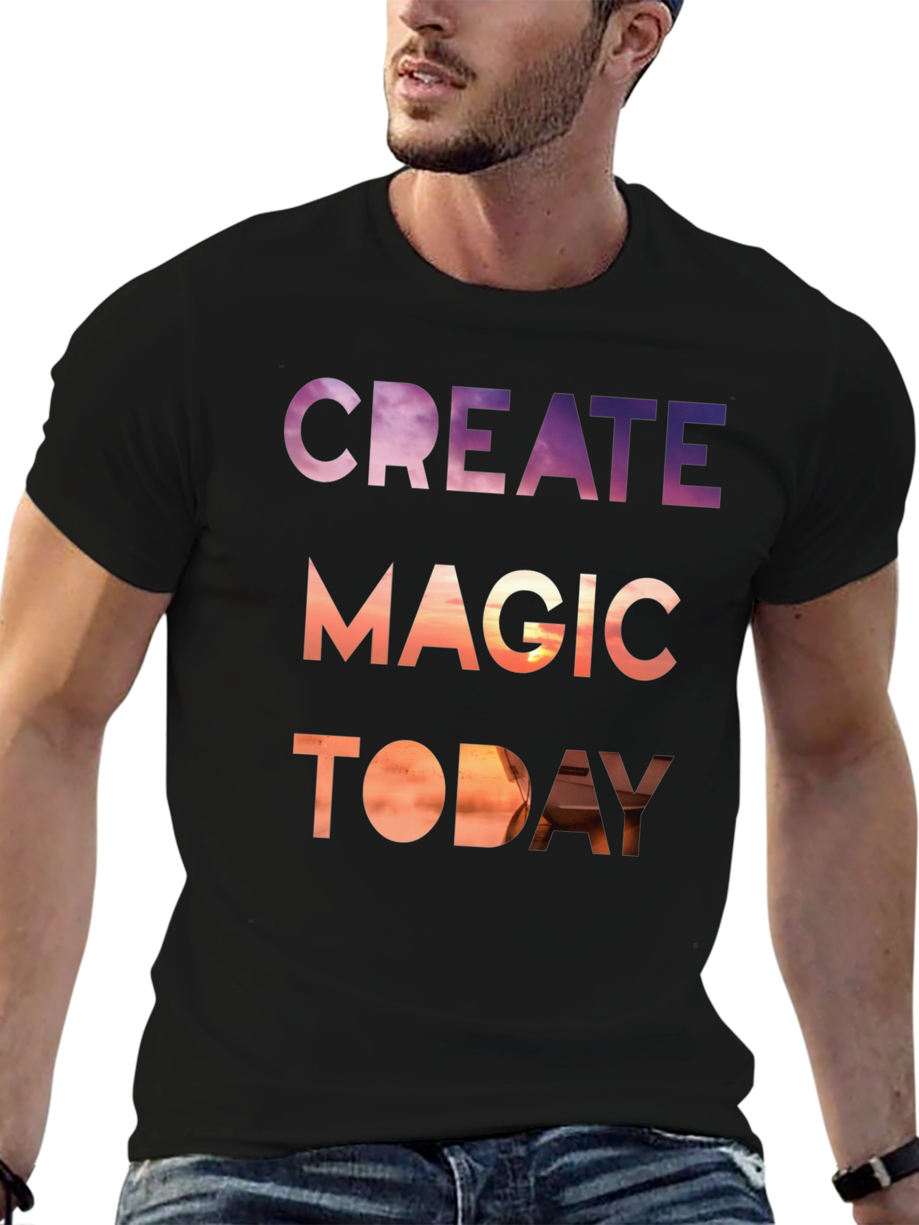 Black Create Magic Today Graphic Tee - Stylish Comfort view 6