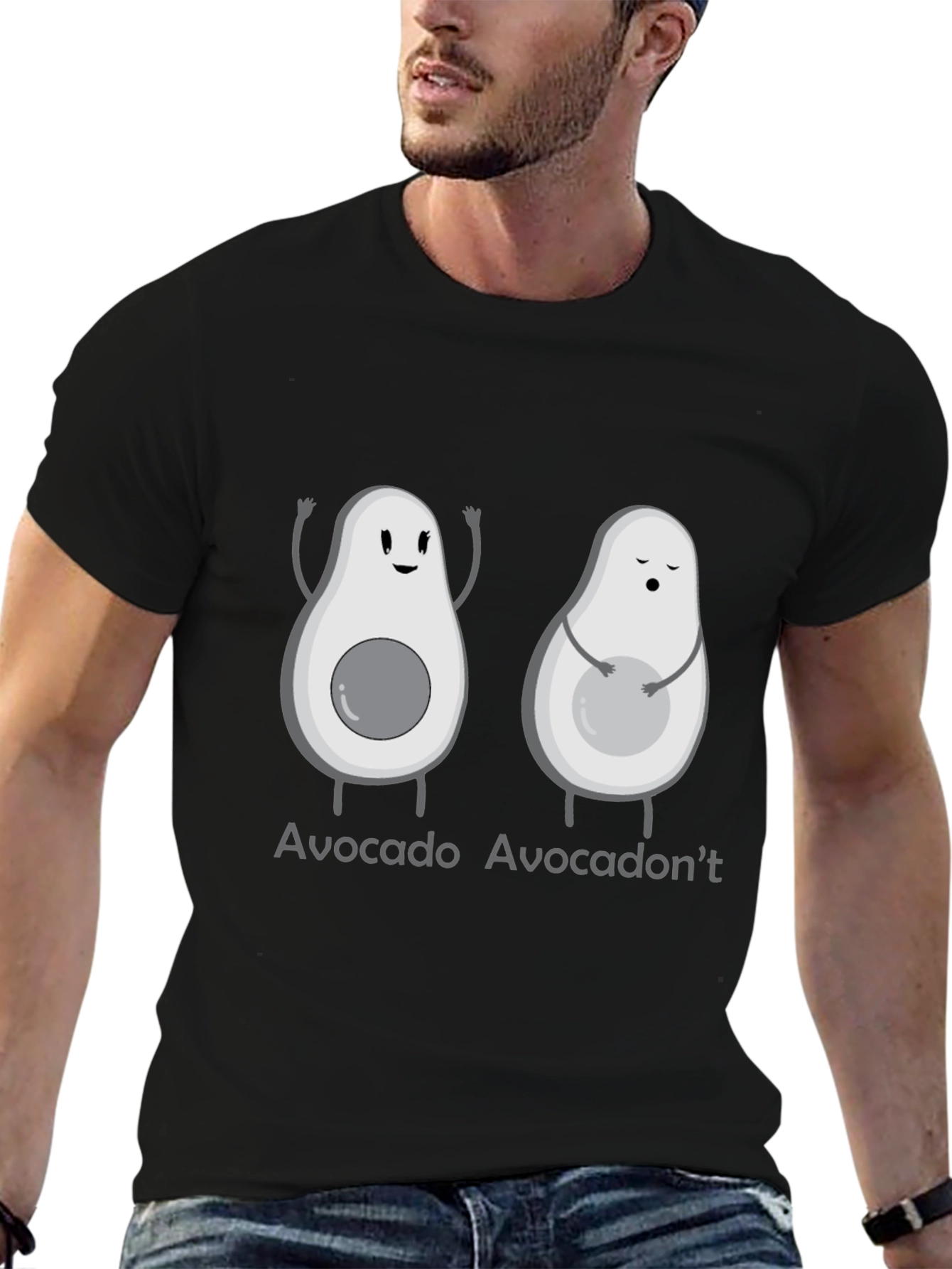 Black Avocado-Themed Graphic Tee view 6