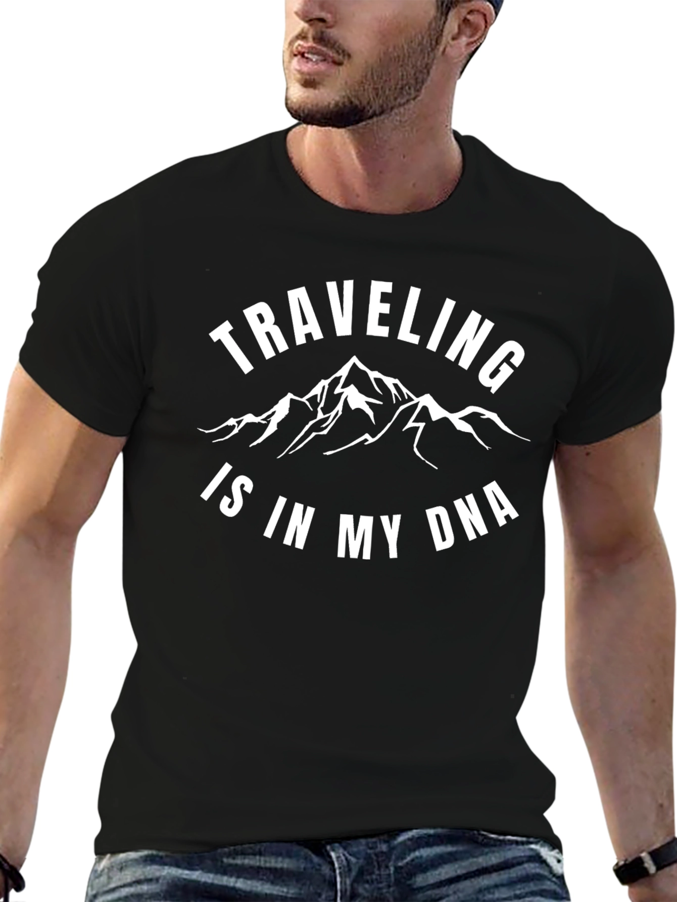 Black Traveling Is In My DNA T-Shirt view 6
