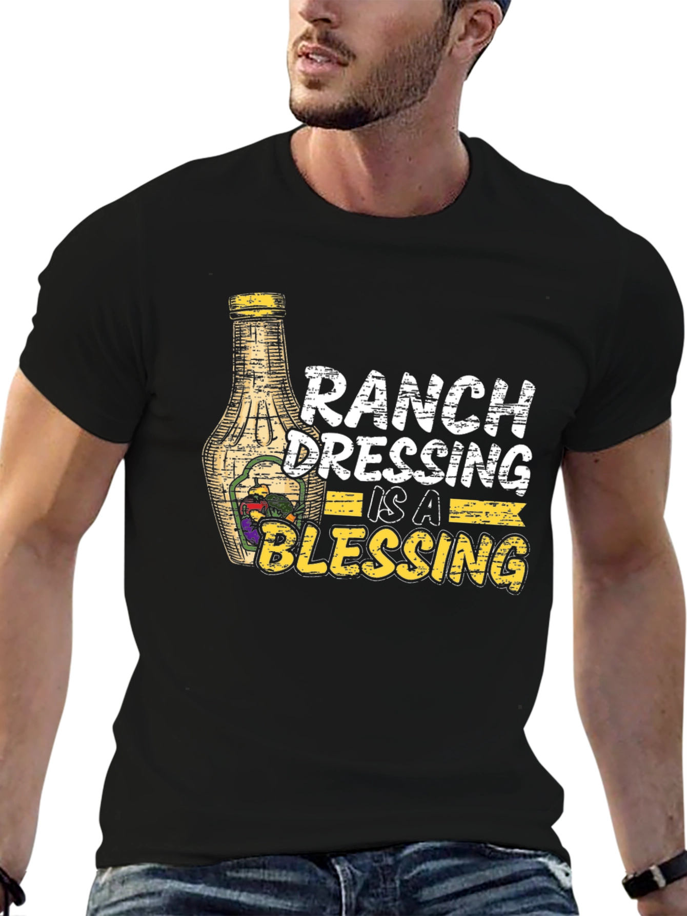 Black Ranch Dressing is a Blessing Graphic Tee view 6