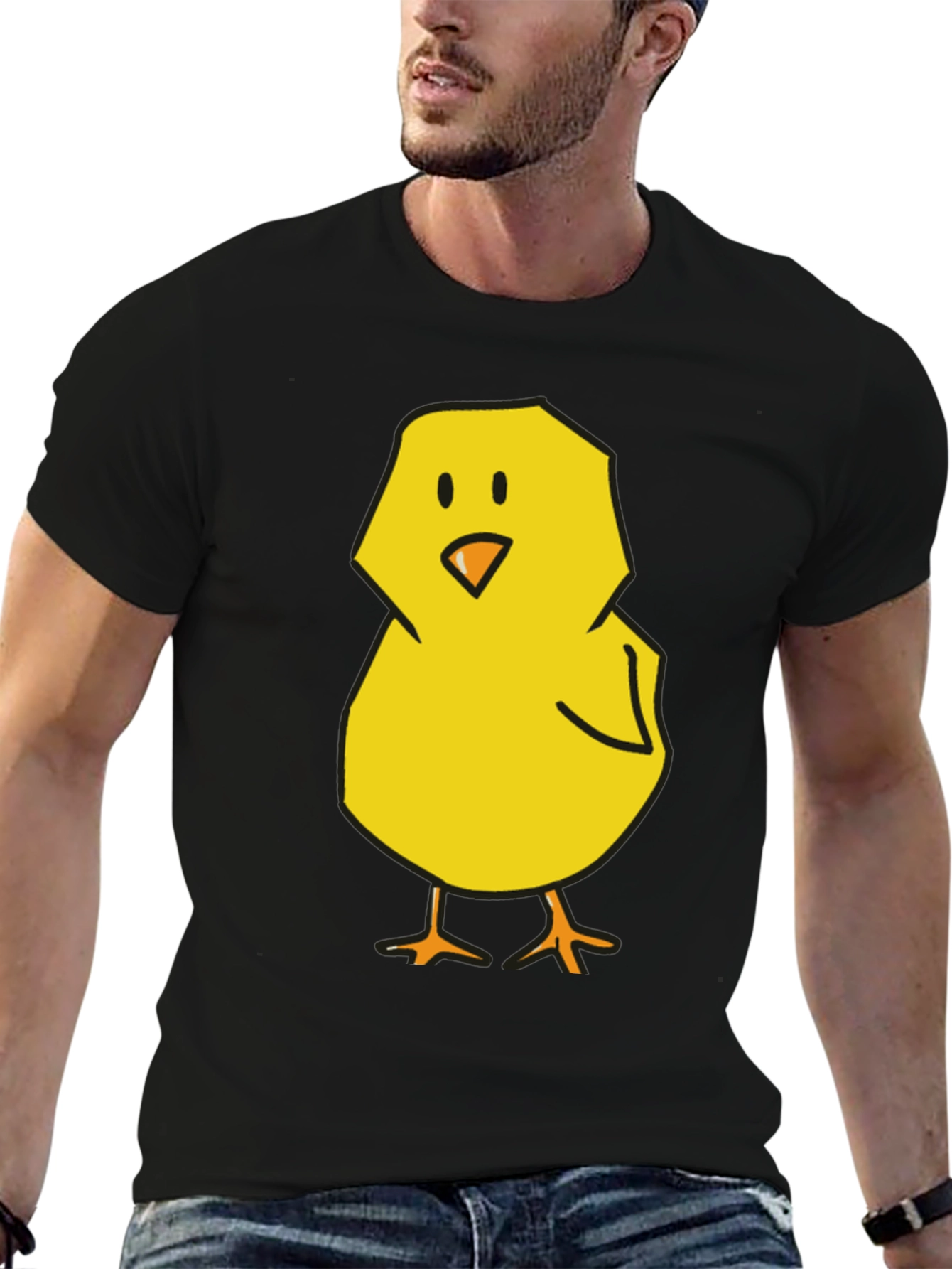 Black Cute Chick Graphic Tee - Black T-Shirt view 6