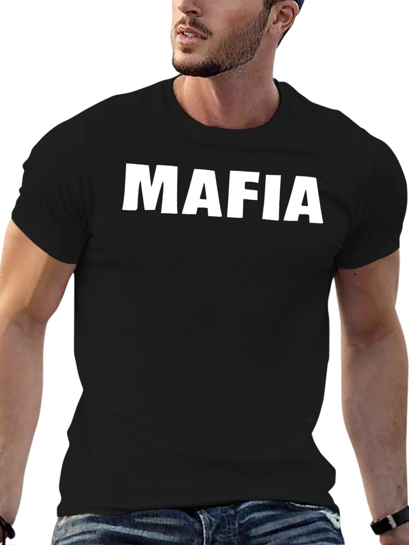Black Mafia Graphic Tee - Bold Statement T-Shirt view 6