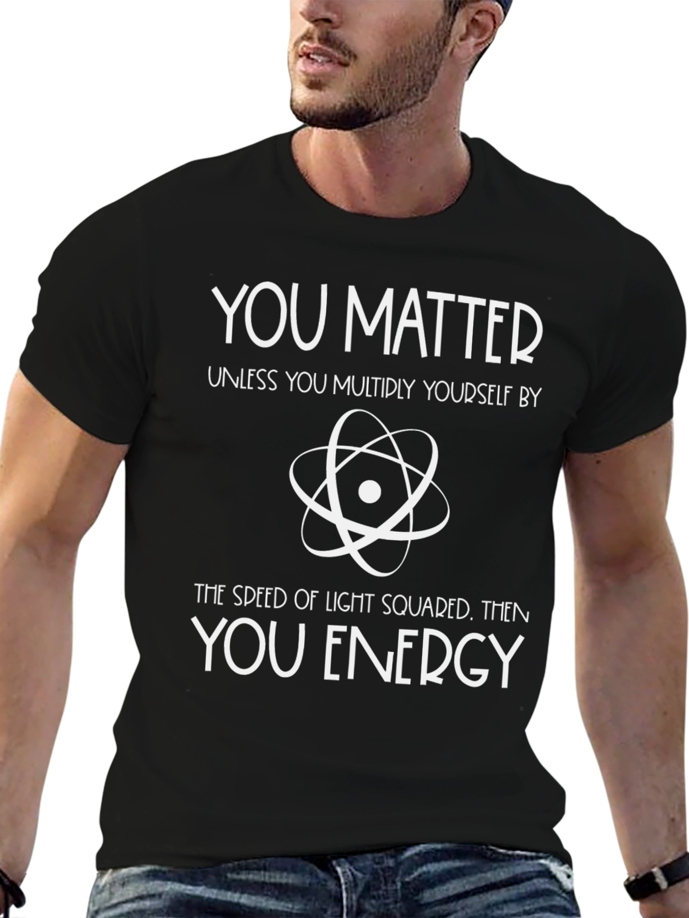 Black You Matter Physics T-Shirt - Science Humor Tee view 6