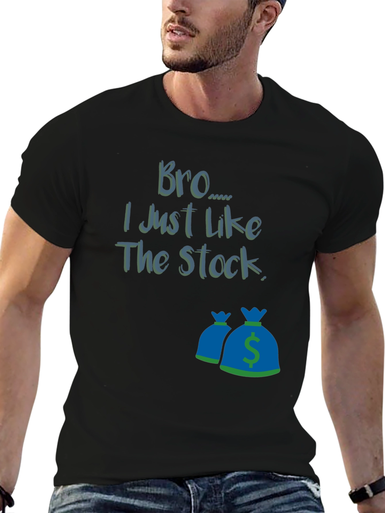 Black Bro I Just Like The Stock T-Shirt view 6