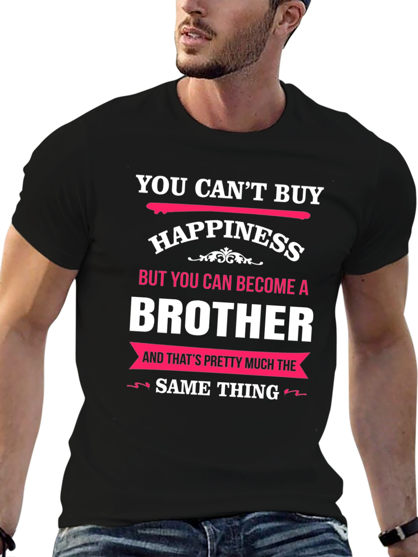 Black Brother T-Shirt: Can't Buy Happiness view 6