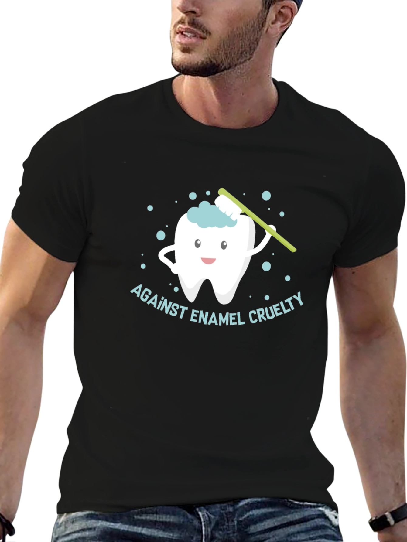 Black Against Enamel Cruelty T-Shirt view 6
