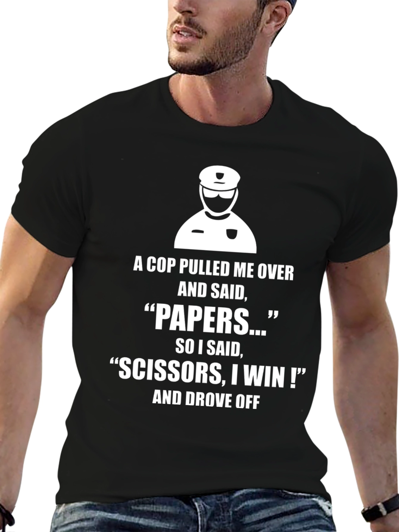 Black Cop Pulled Me Over T-Shirt view 6
