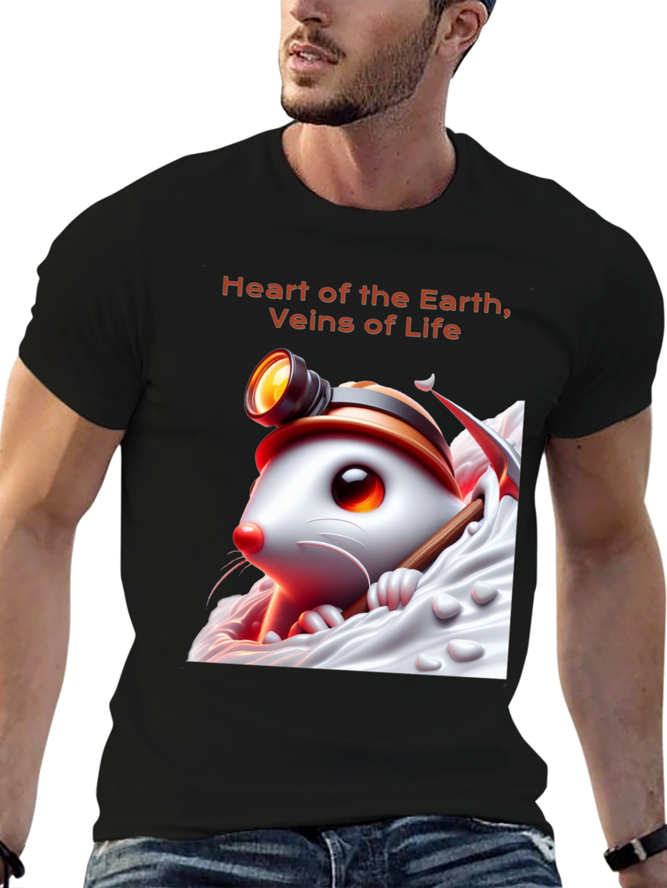 Black Heart of the Earth Graphic Tee view 6