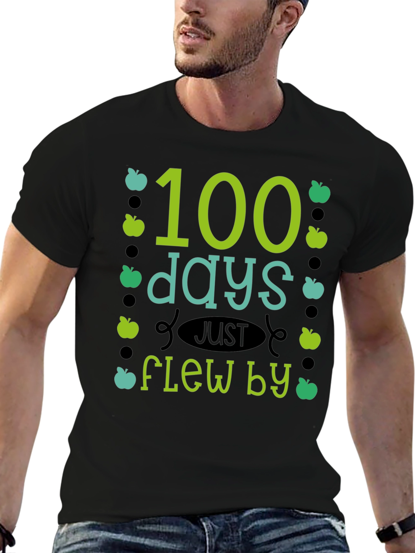 100 Days Flew By Teacher T-Shirt - 6