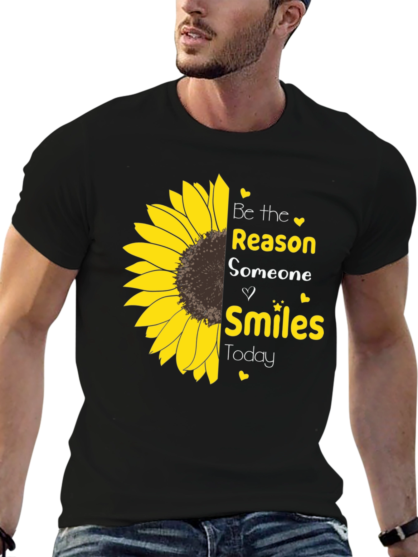 Black Sunflower Smiles Graphic Tee - Spread Joy view 6
