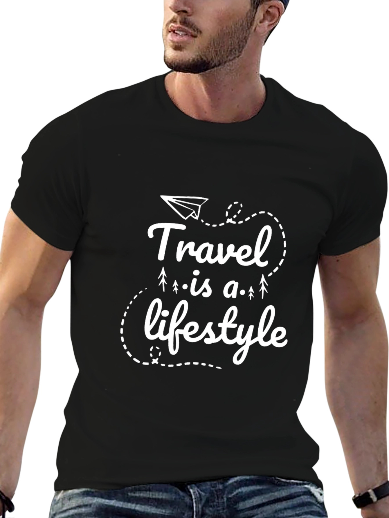 Black Travel is a Lifestyle Graphic T-Shirt view 6