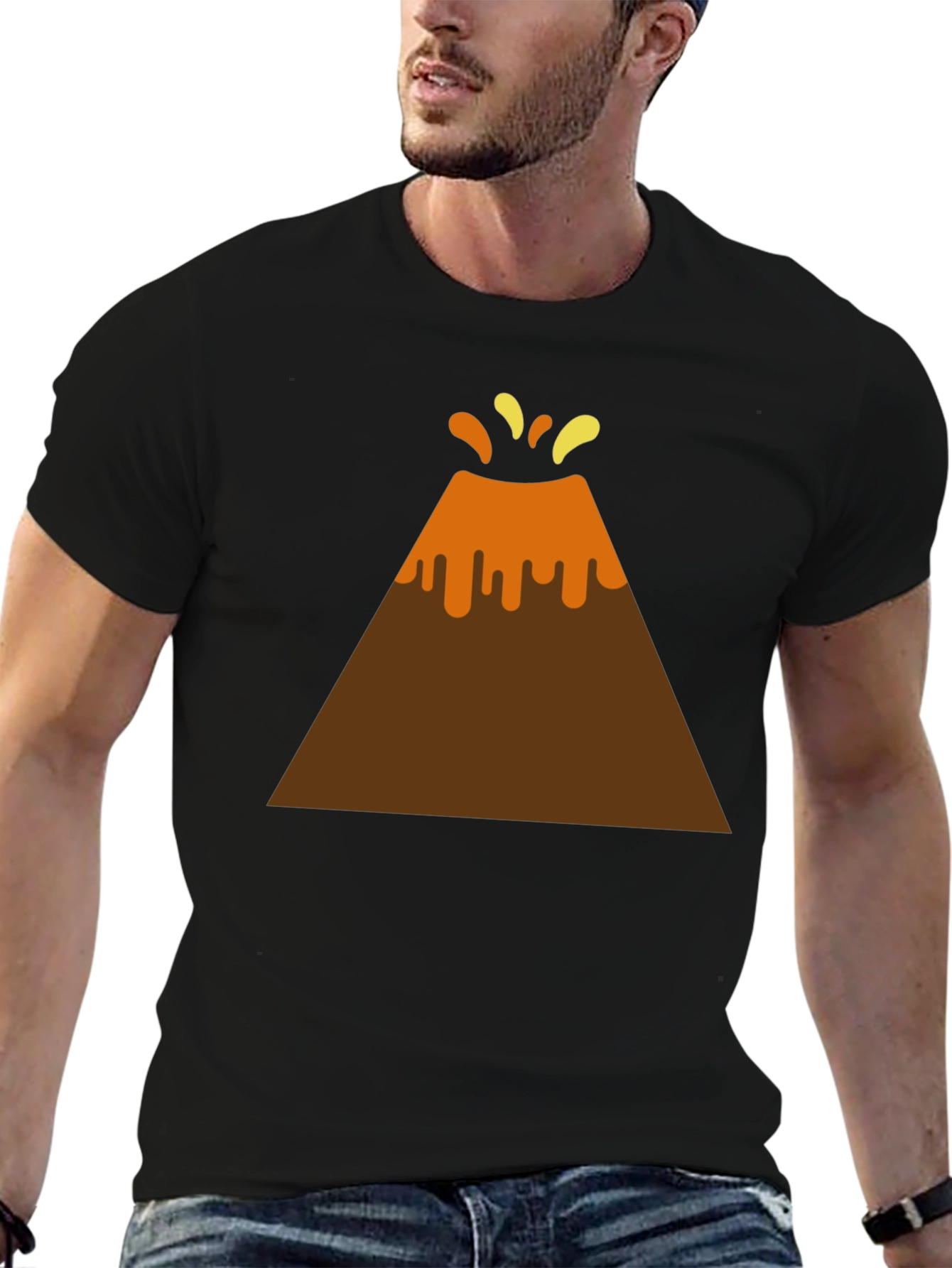Black Volcano T-Shirt - Erupting Fun! view 6