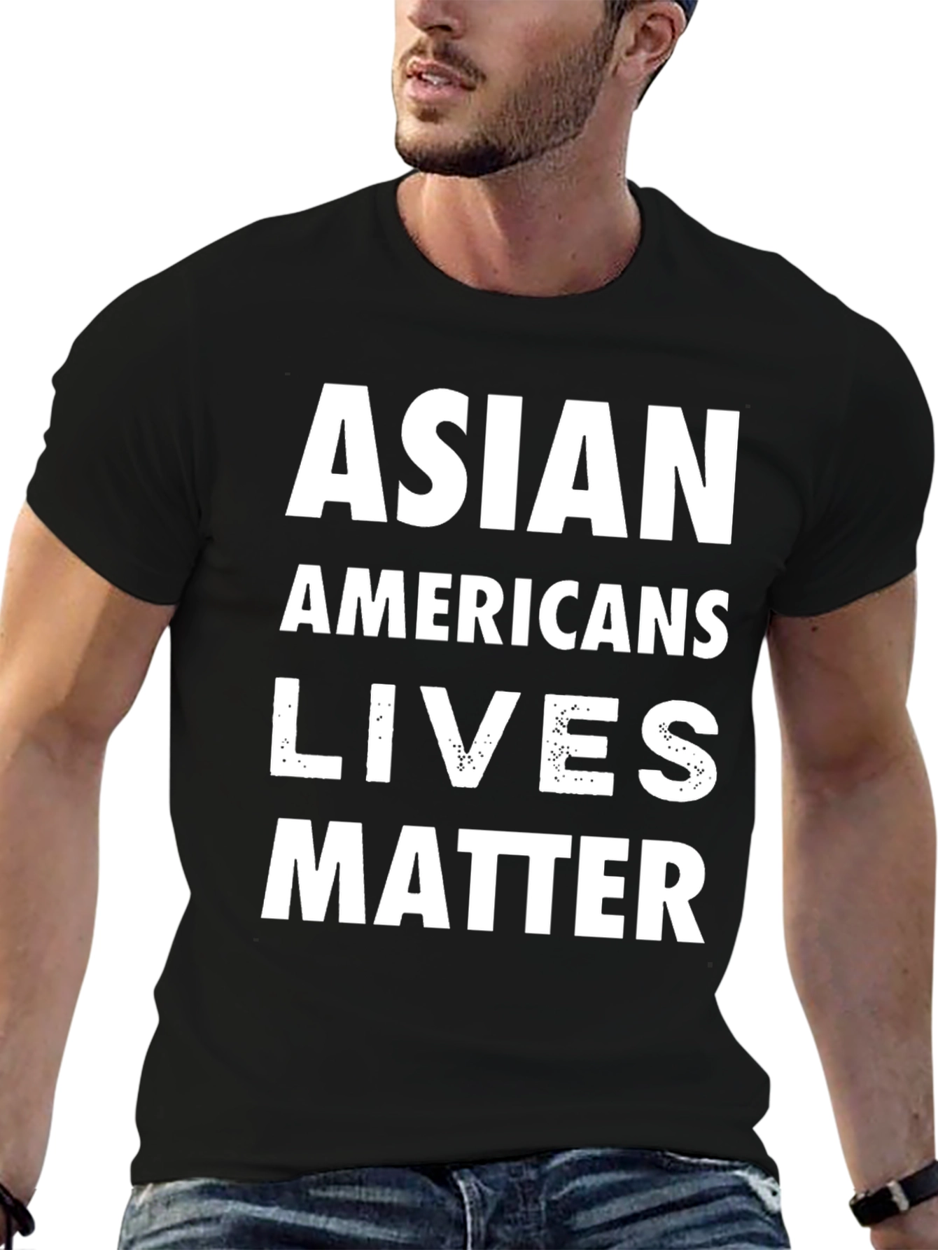 Black Asian Americans Lives Matter Graphic Tee - Unisex view 6