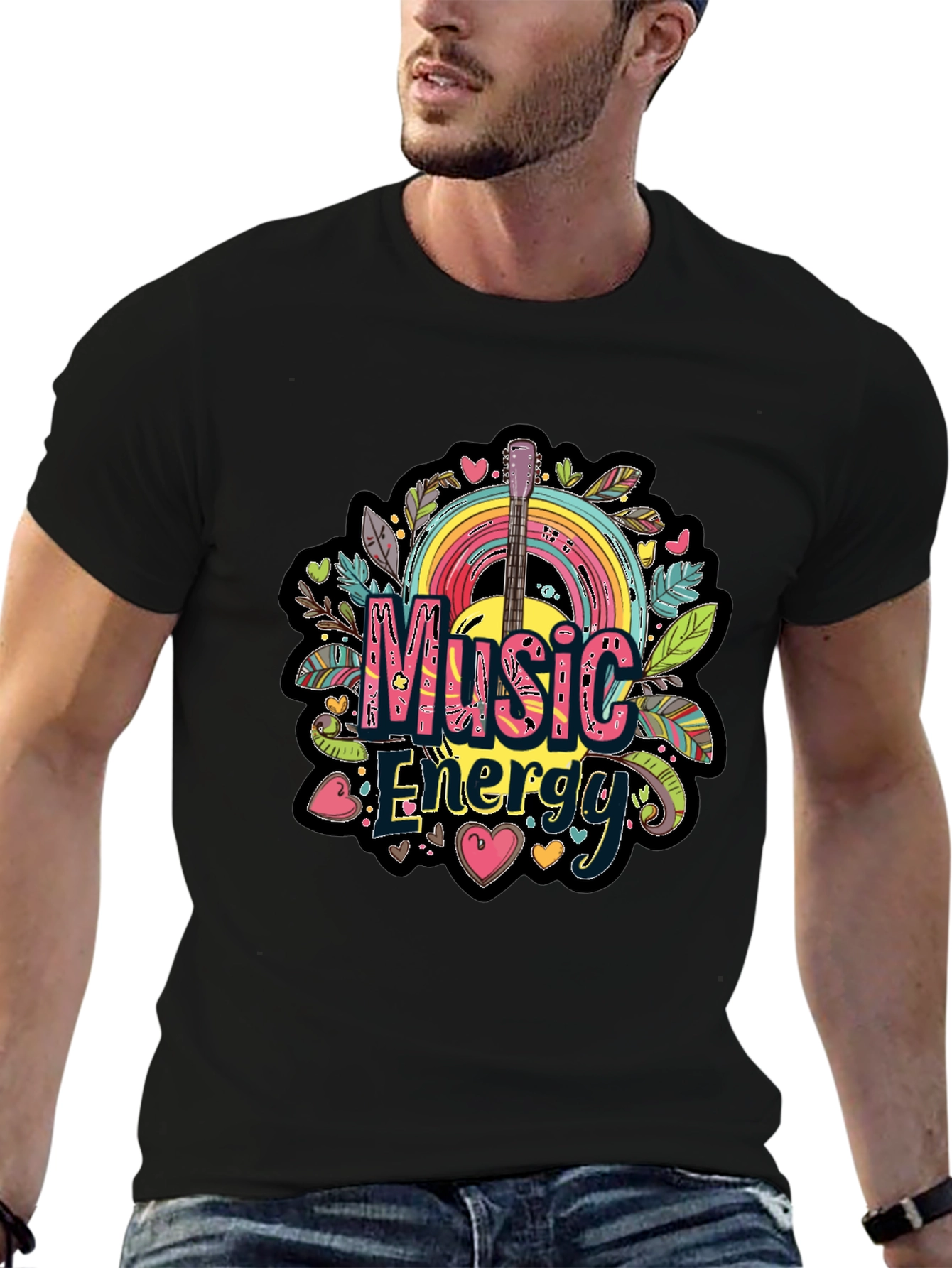 Black Music Energy Graphic Tee view 6
