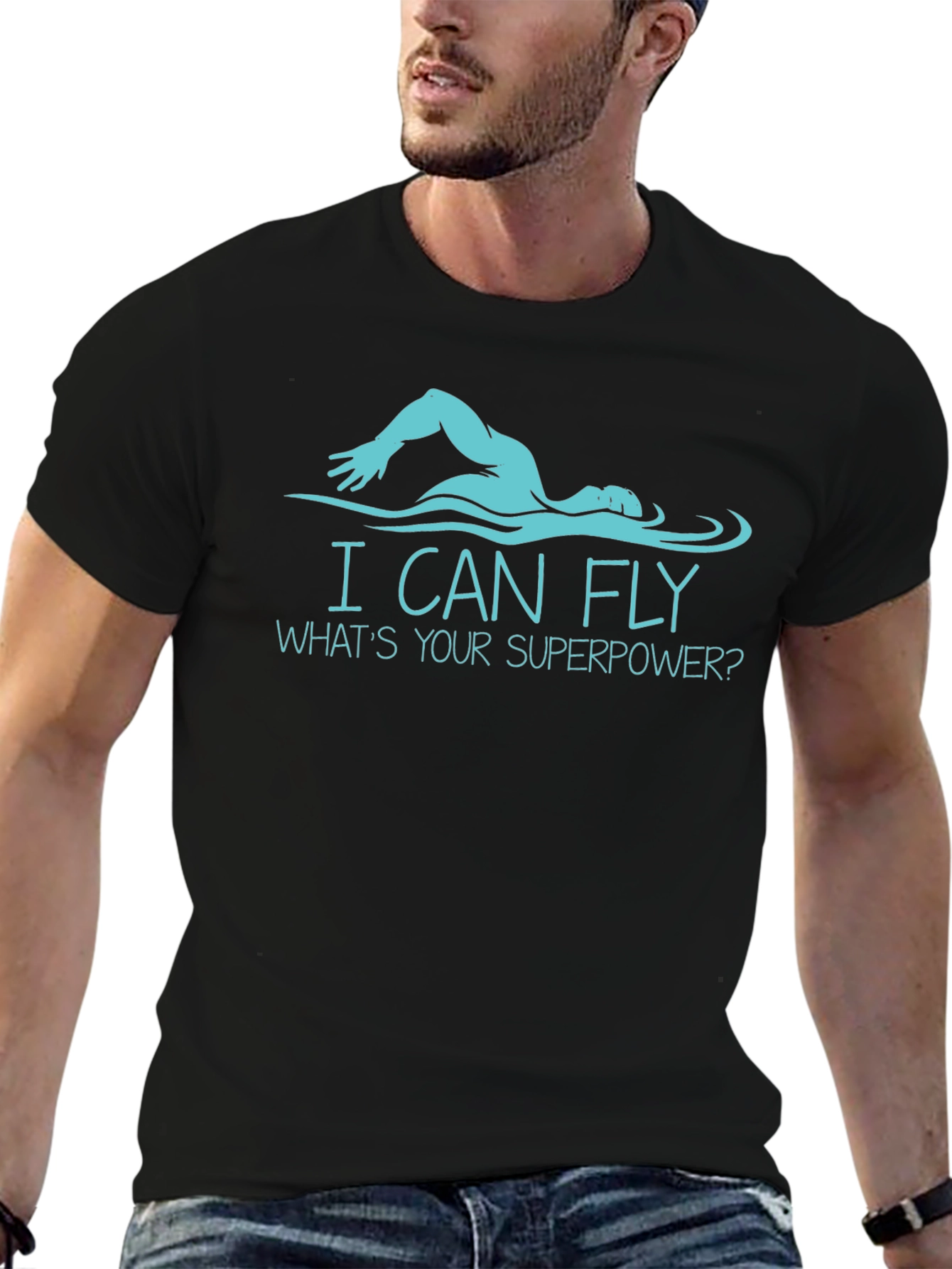 I Can Fly T-Shirt - Swimmer Superpower Tee - 6