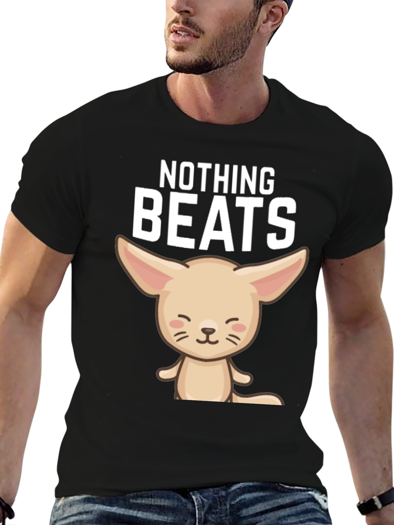 Black Cute Fennec Fox T-Shirt: Nothing Beats It! view 6