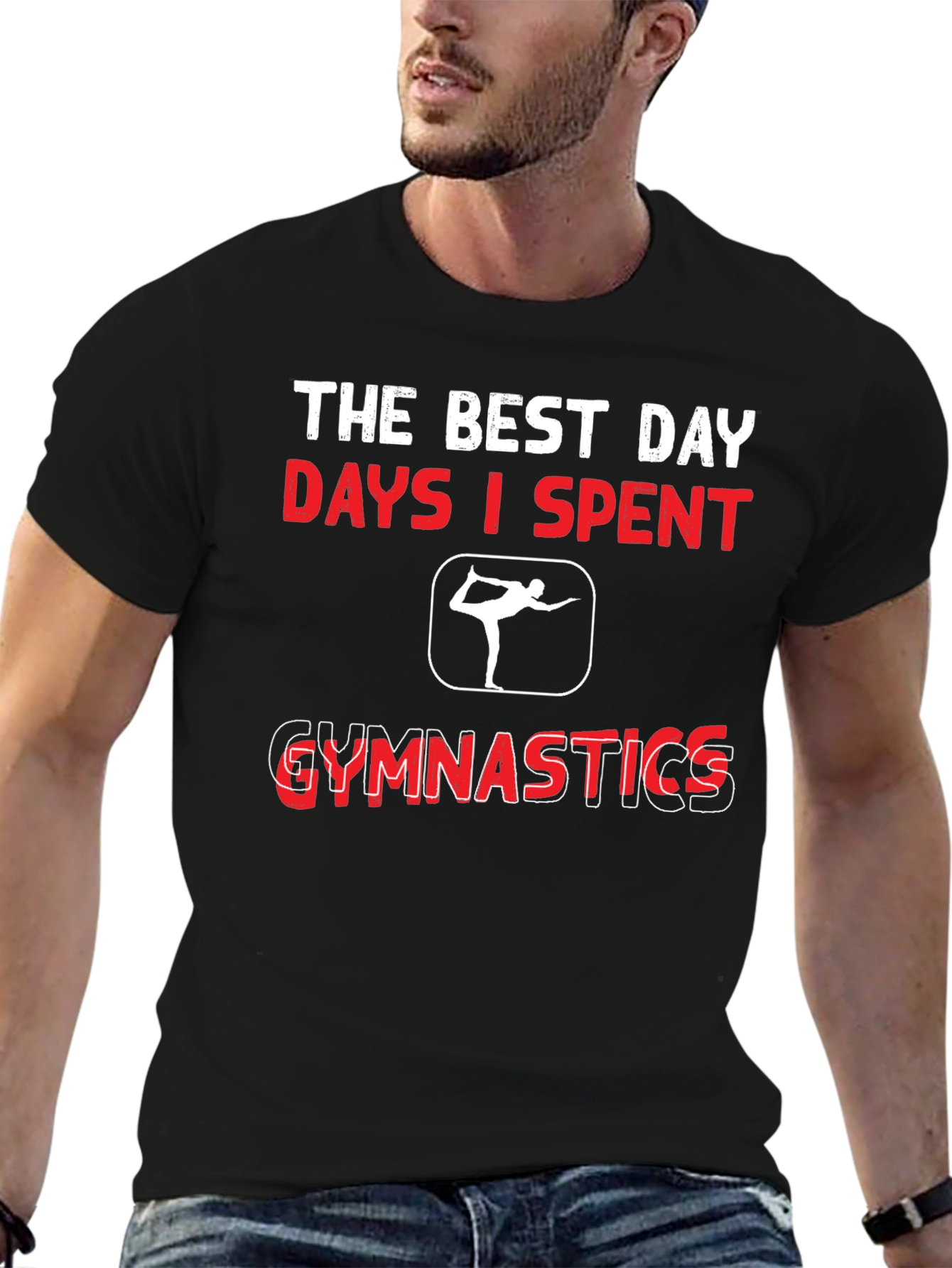 Black Gymnastics T-Shirt - Best Days I Spent view 6