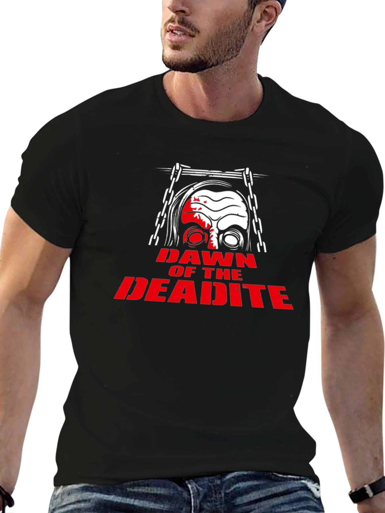 Black Dawn of the Deadite T-Shirt Horror Movie Graphic Tee view 6