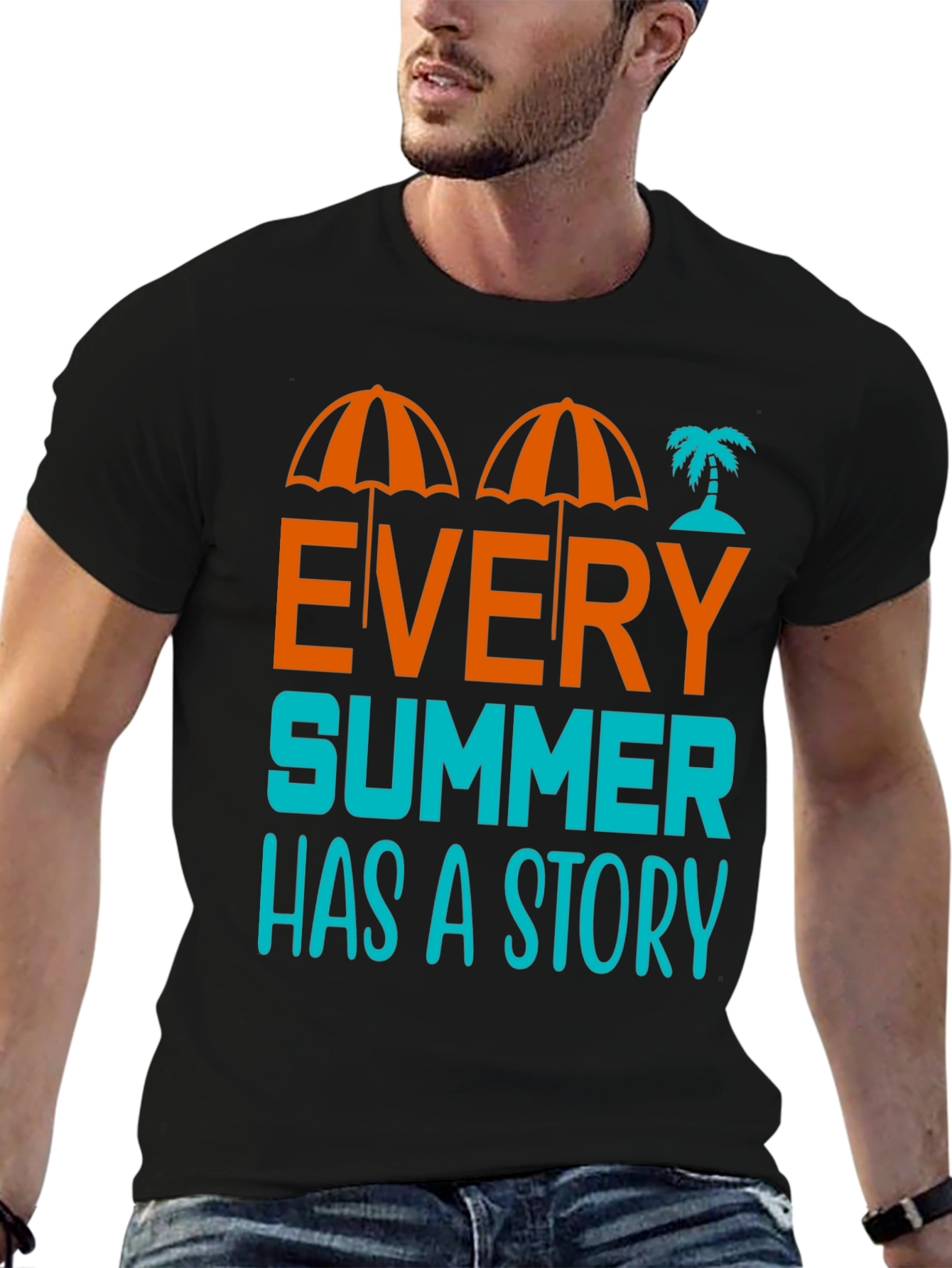 Black Every Summer Has A Story Graphic T-Shirt view 6