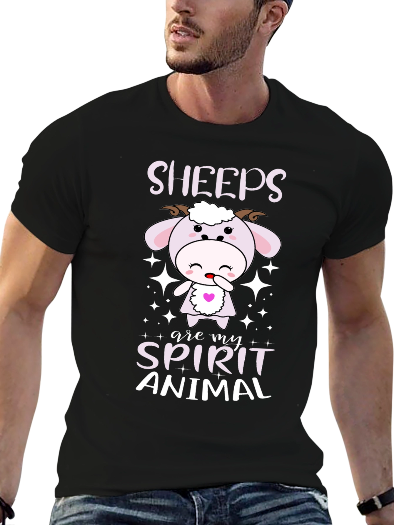 Black Sheep Spirit Animal T-Shirt view 6