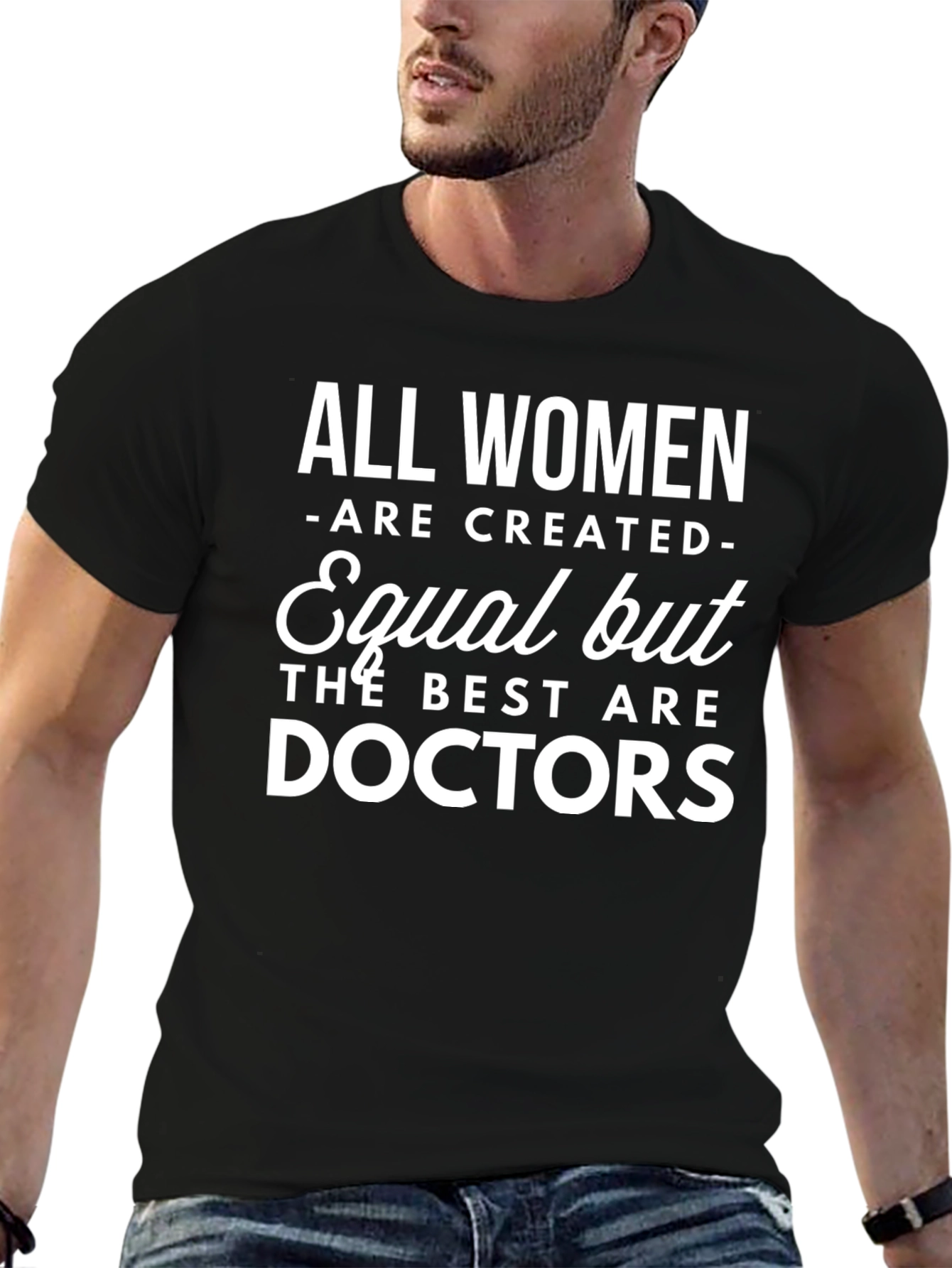 Black All Women Doctors Graphic Print T-Shirt view 6