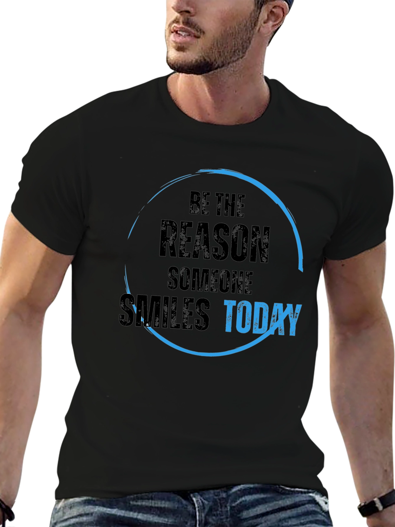 Black Be The Reason T-Shirt - Inspirational Graphic Tee view 6