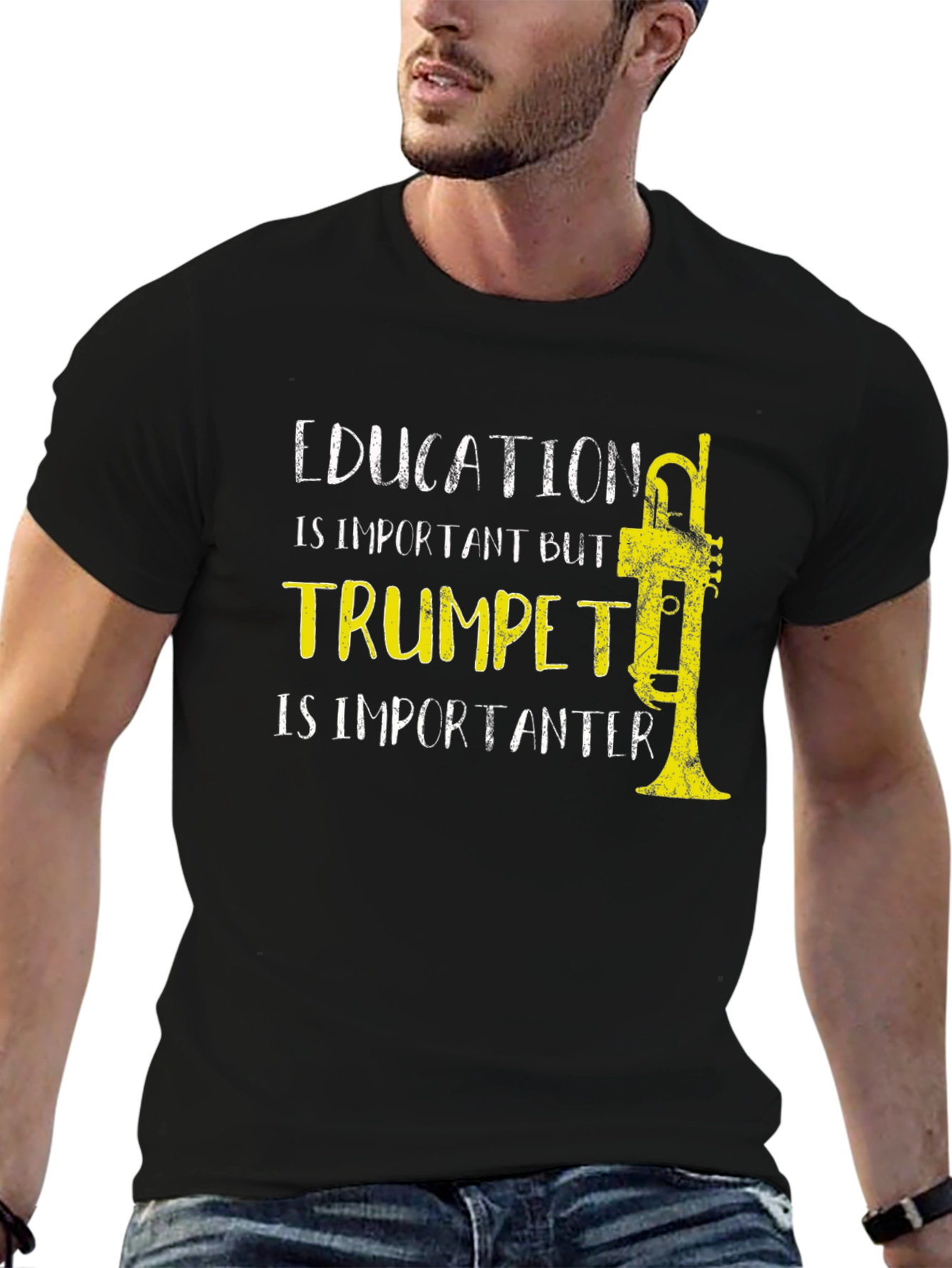 Black Trumpet is Importanter T-Shirt view 6