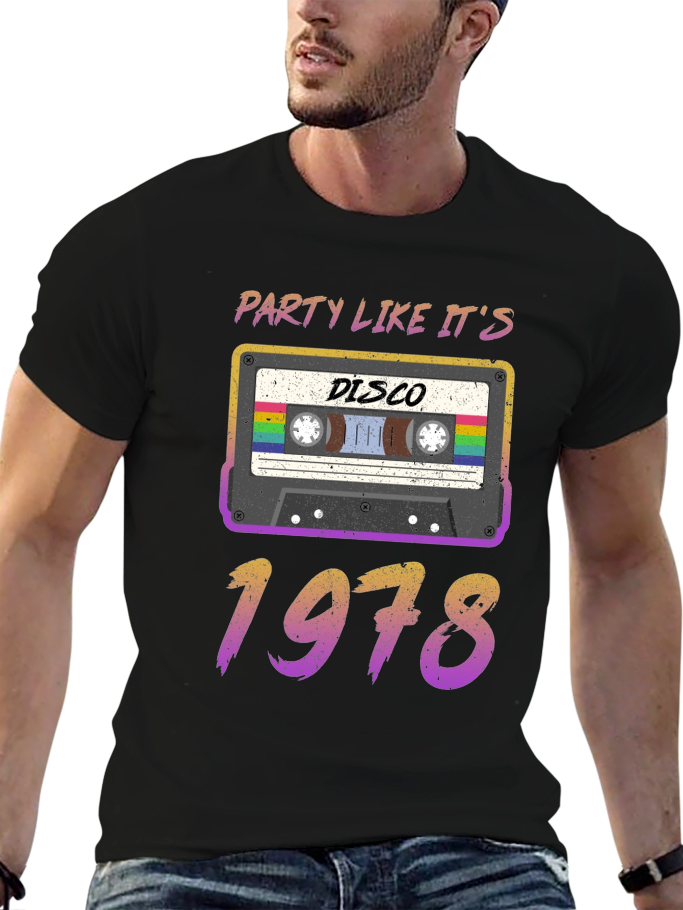 Black Party Like It's 1978 Disco T-Shirt view 6