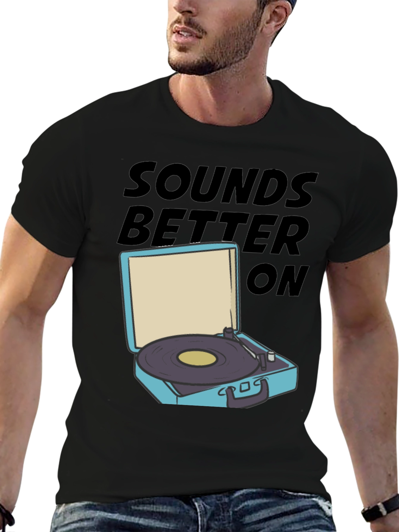 Black Sounds Better On T-Shirt view 6