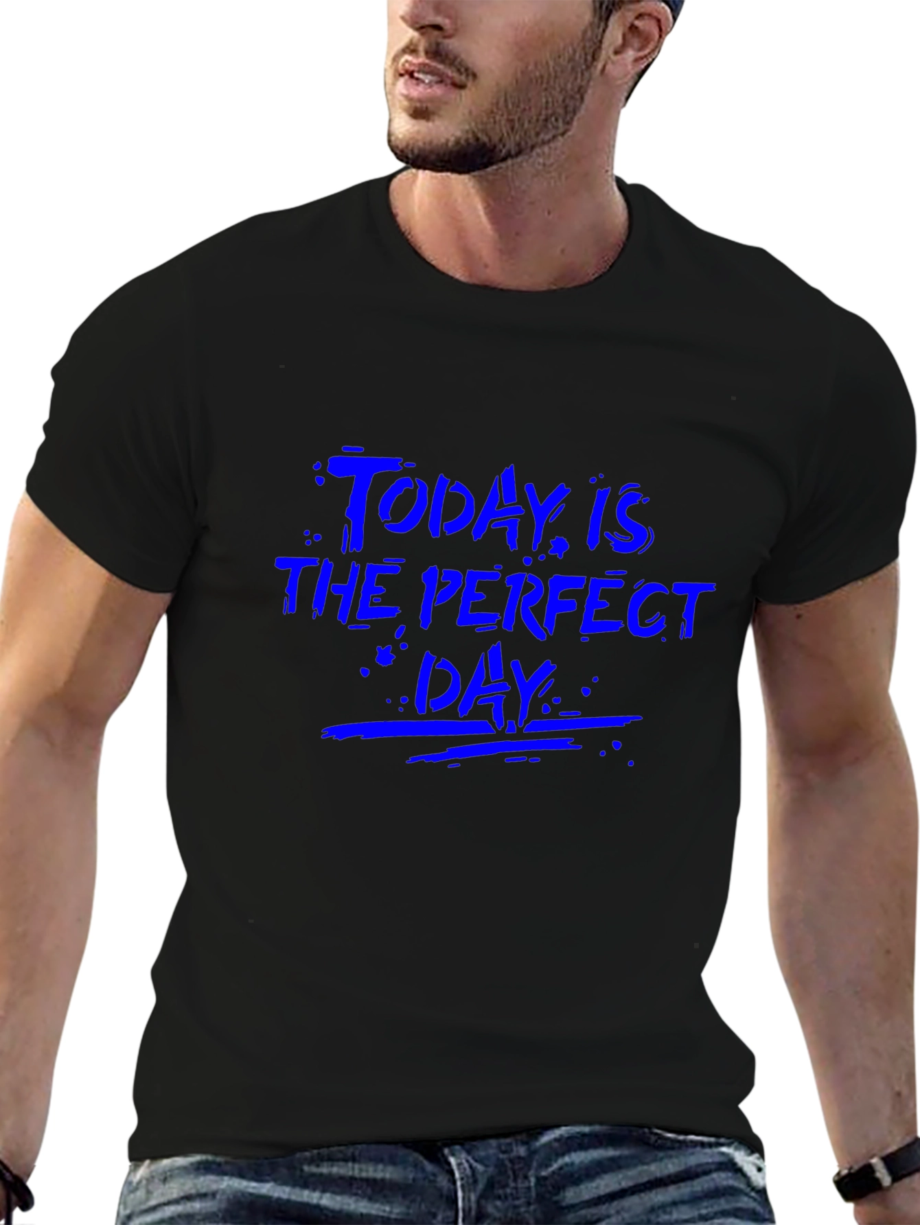 Black Today is the Perfect Day Graphic Tee - Black view 6