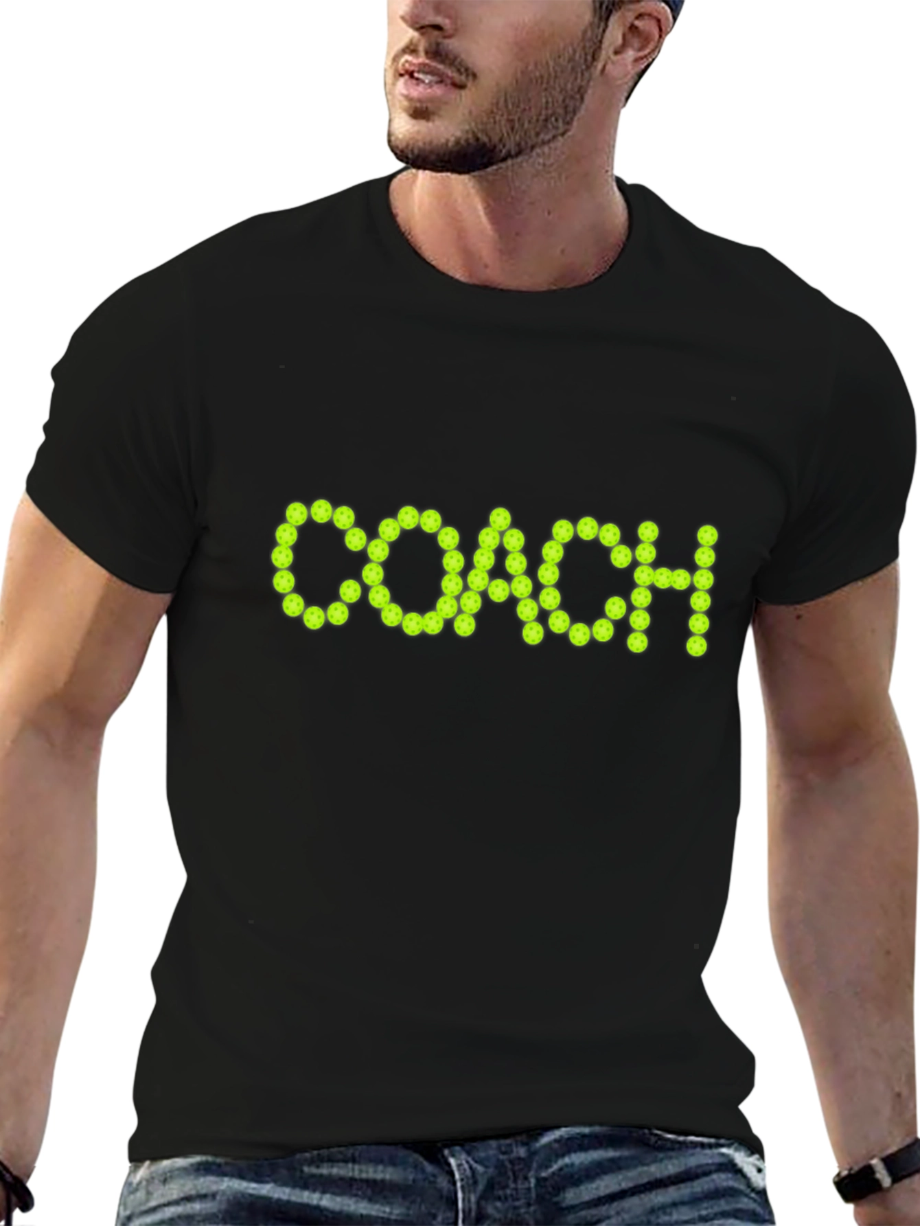Pickleball Coach T-Shirt - Black - 6