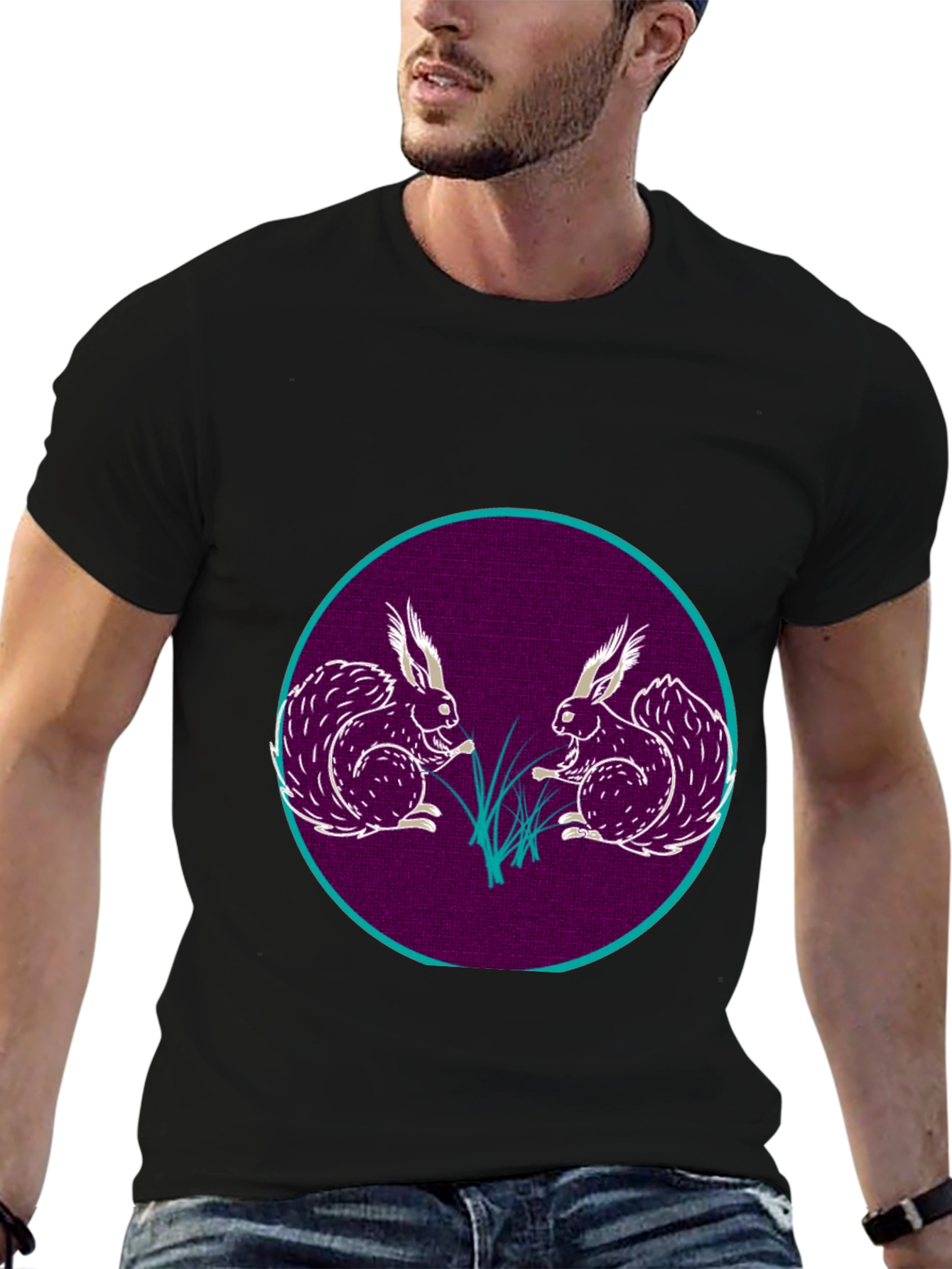 Black Squirrel Graphic Tee - Unique Design T-Shirt view 6