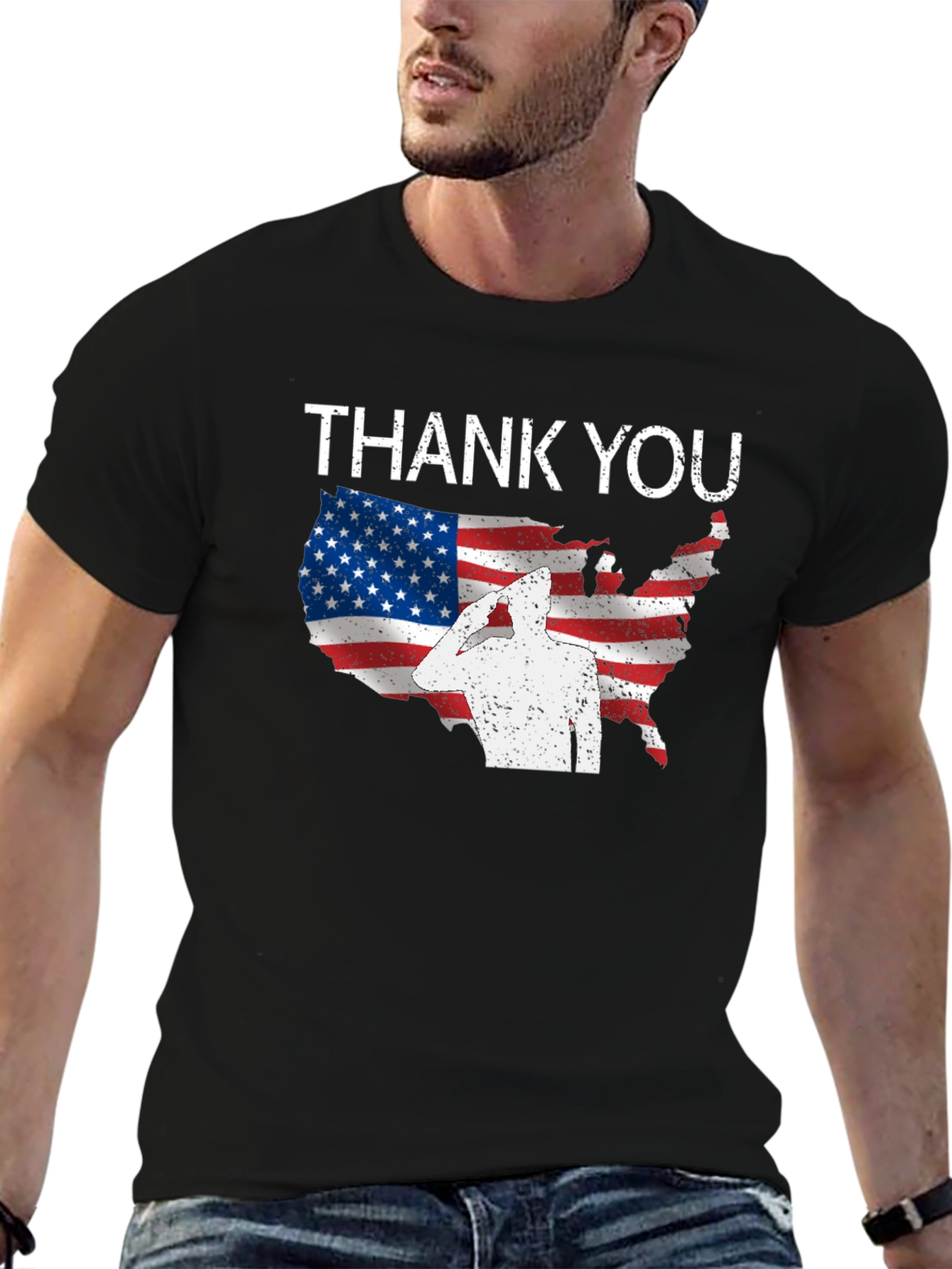 Thank You USA Flag Patriotic T-Shirt - 6