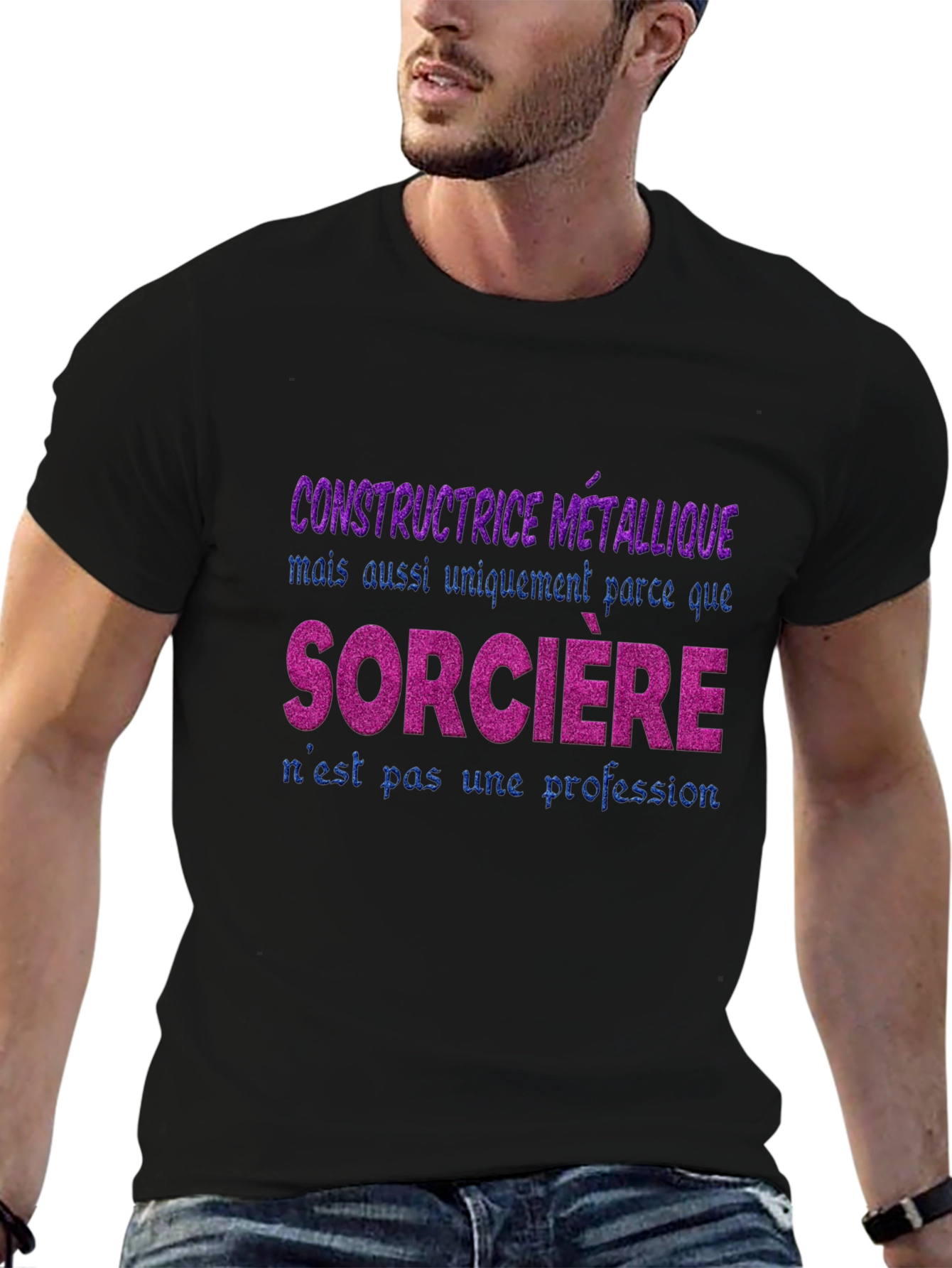 Black Constructrice Metallique T-Shirt view 6