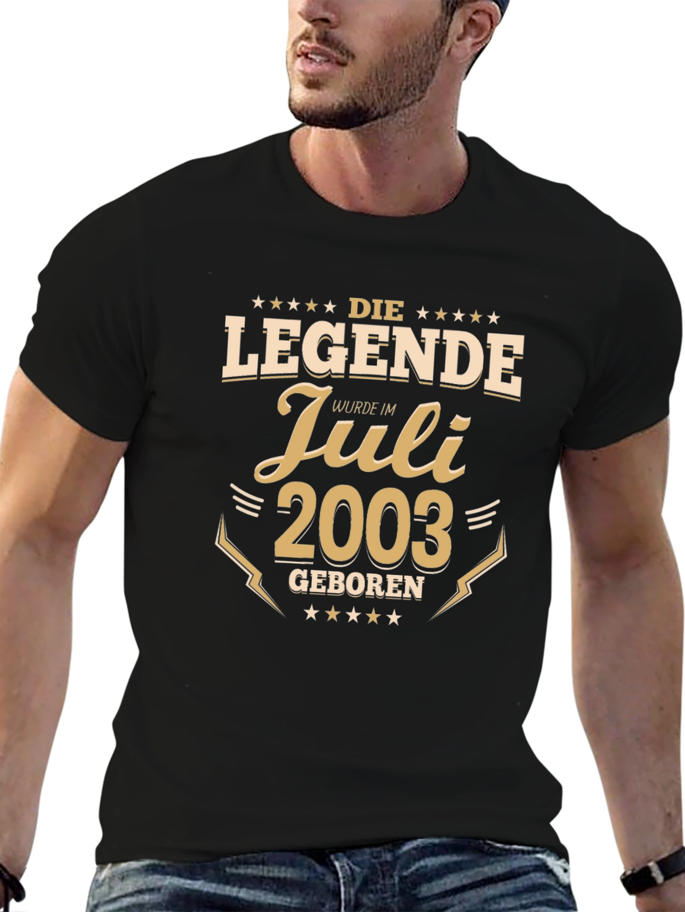 Black Legend Born in July 2003 T-Shirt view 6