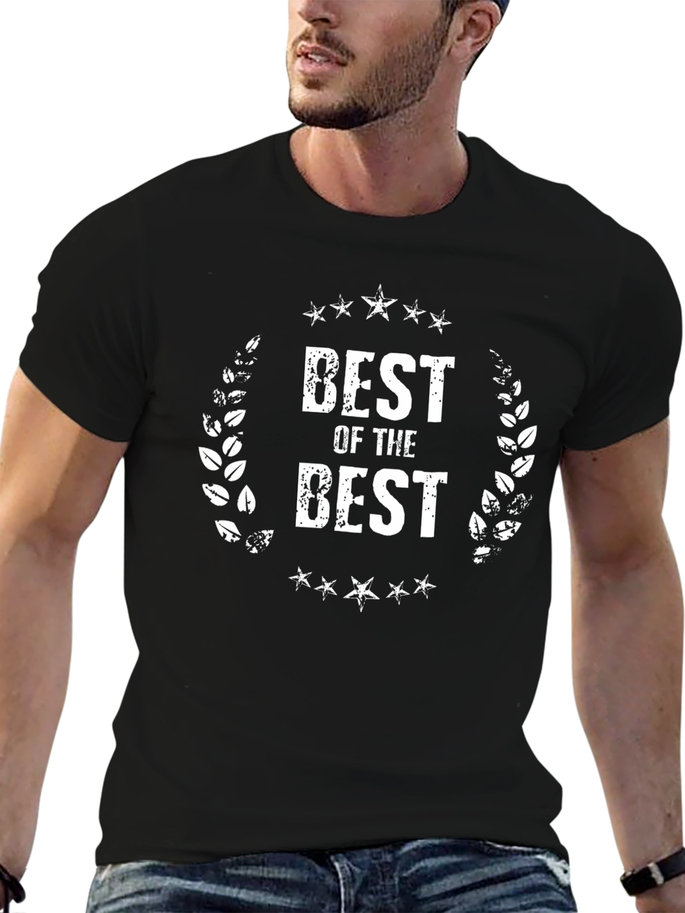 Black Best of the Best Graphic T-Shirt - Stylish Crew Neck Tee view 6