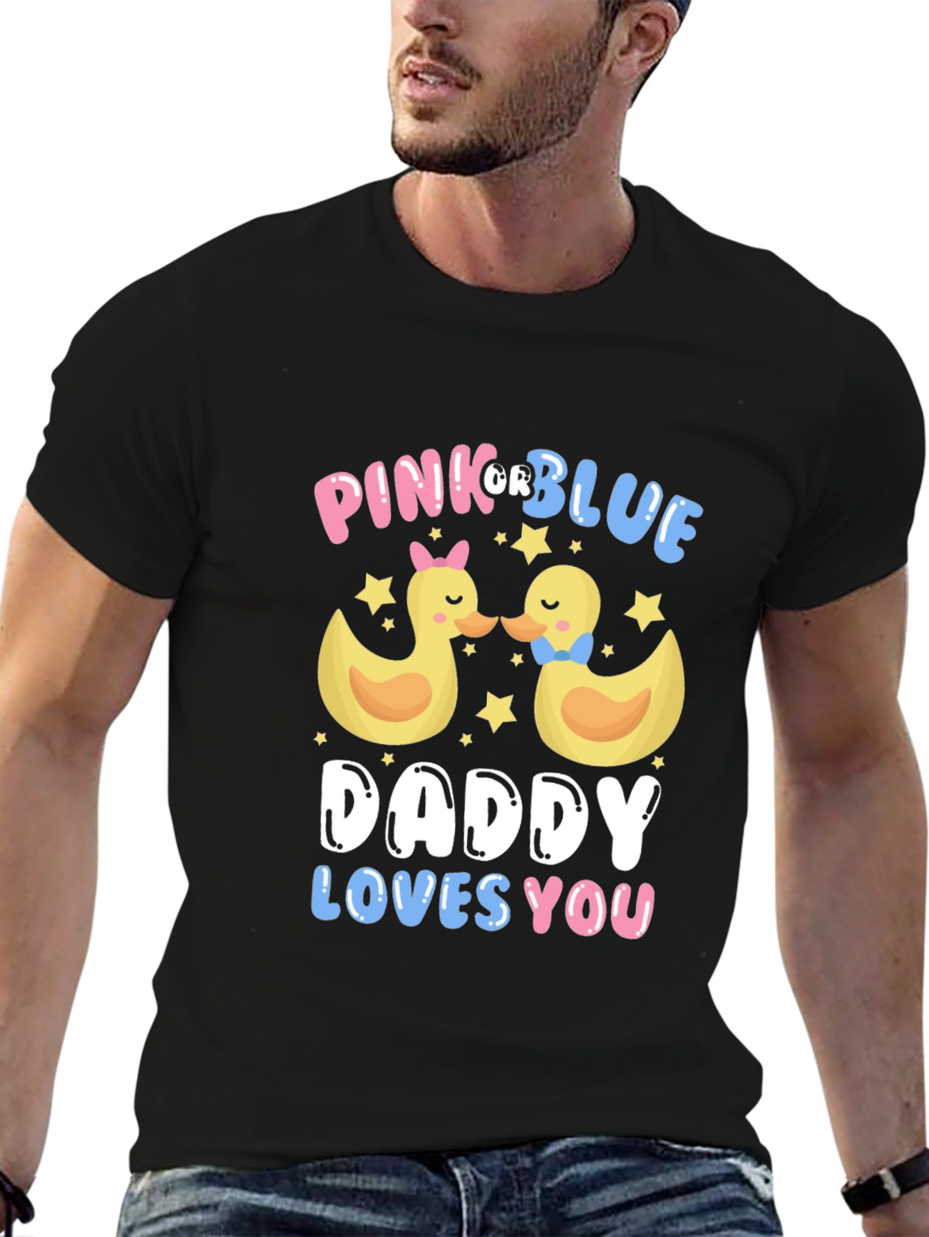 Pink or Blue Daddy Loves You T-Shirt - 6