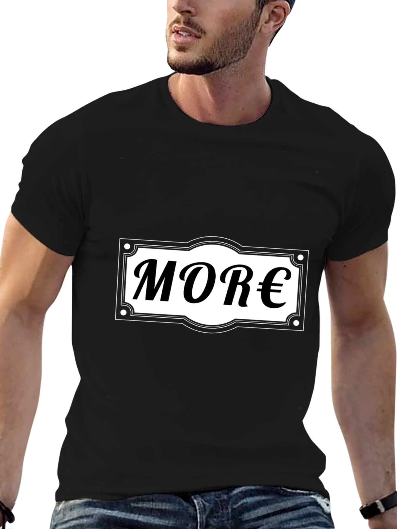 Black More Money T-Shirt - Black Graphic Tee view 6