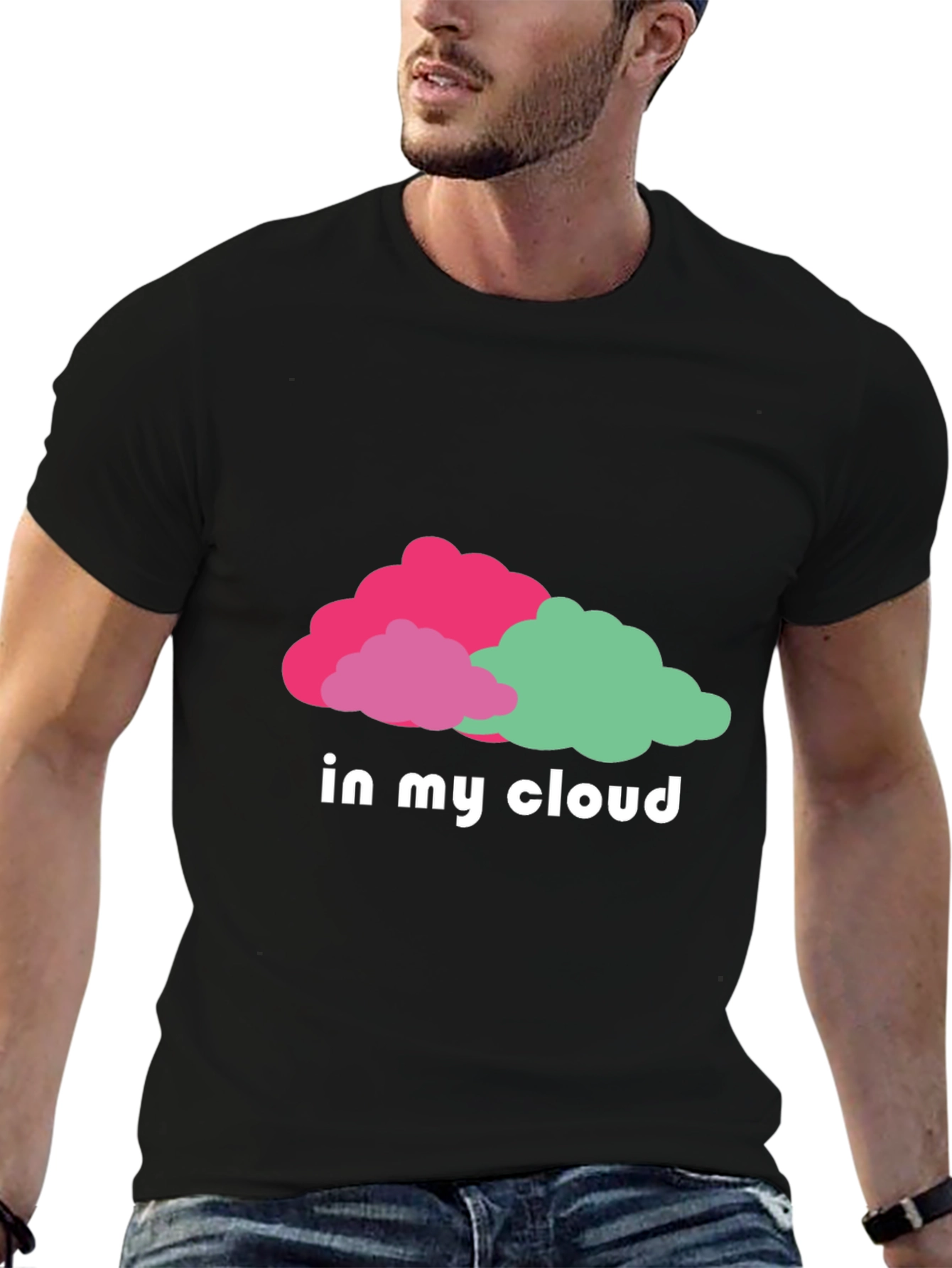 Black In My Cloud Graphic Tee - Fun & Stylish T-Shirt view 6