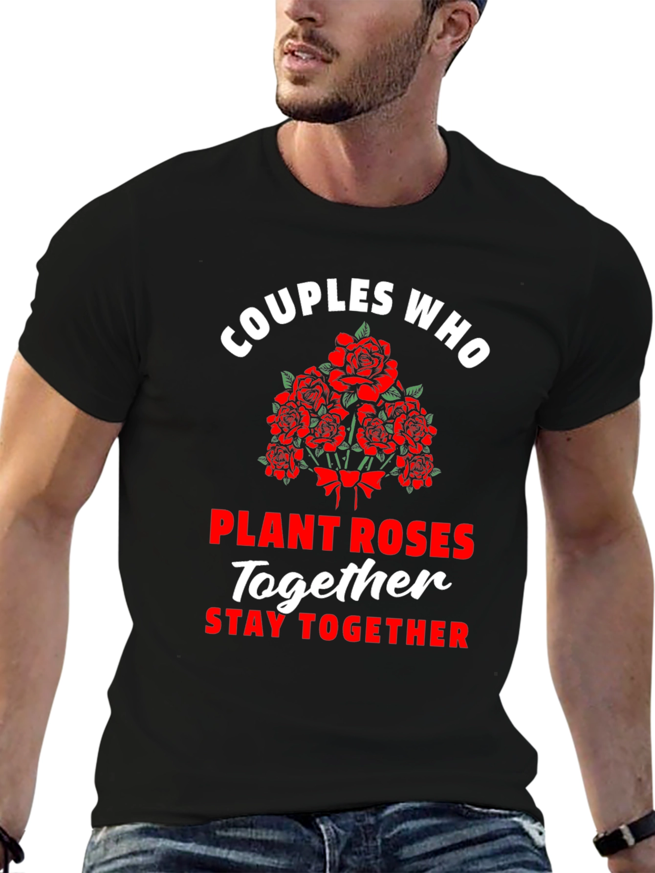 Black Couples Who Plant Roses T-Shirt view 6