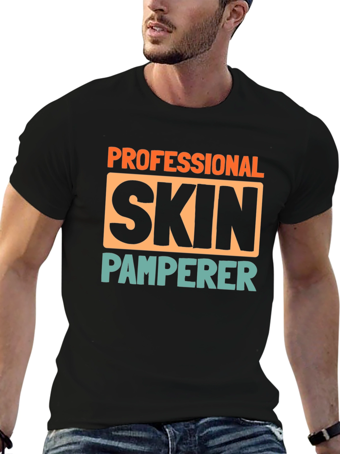 Black Professional Skin Pamperer T-Shirt view 6