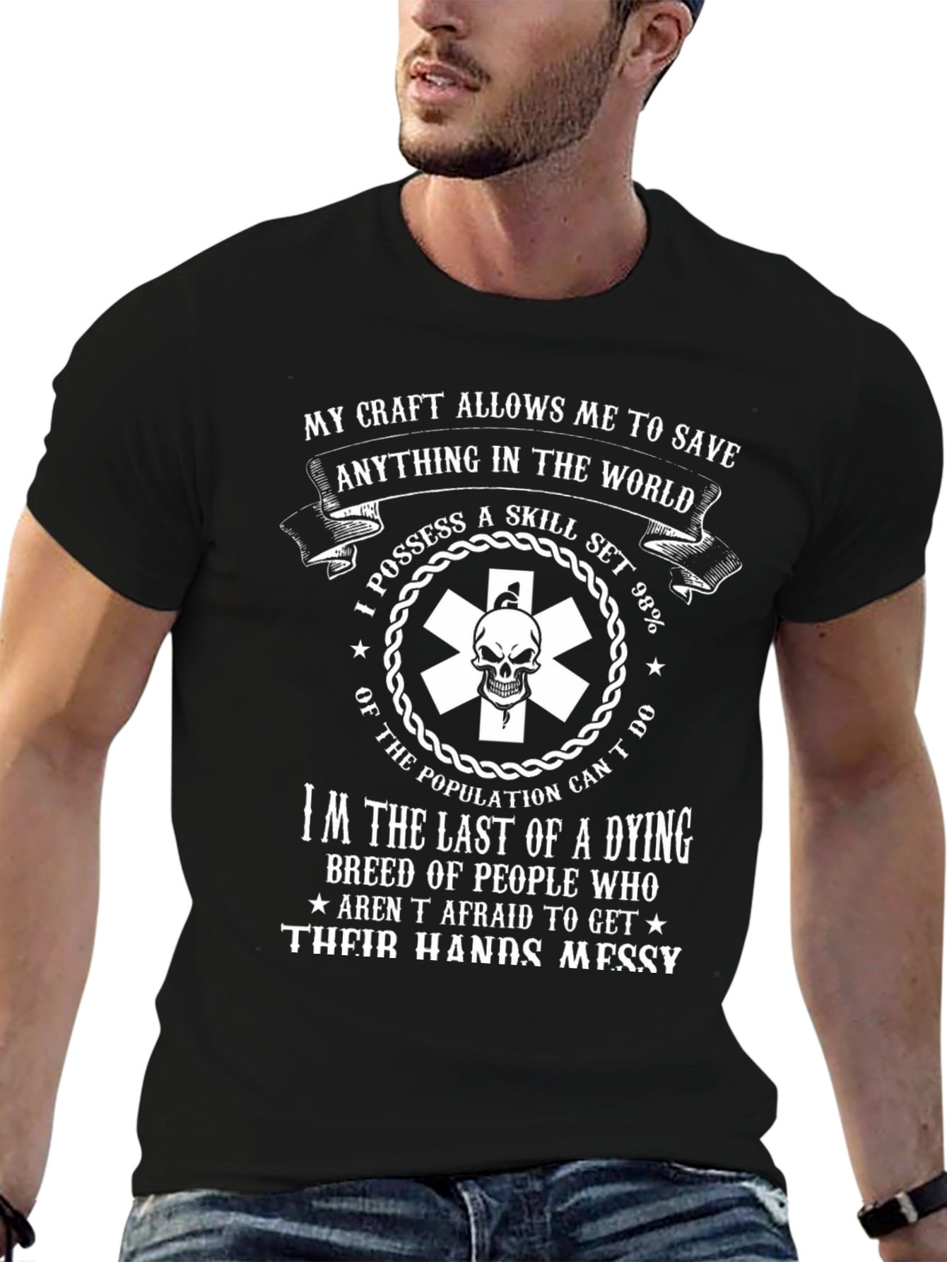 Black Paramedic Graphic T-Shirt: Last of a Dying Breed view 6