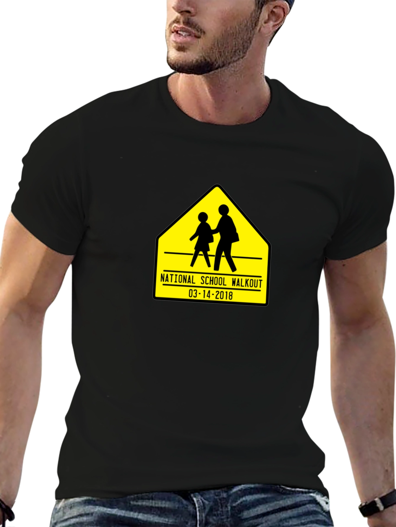 Black National School Walkout T-Shirt view 6